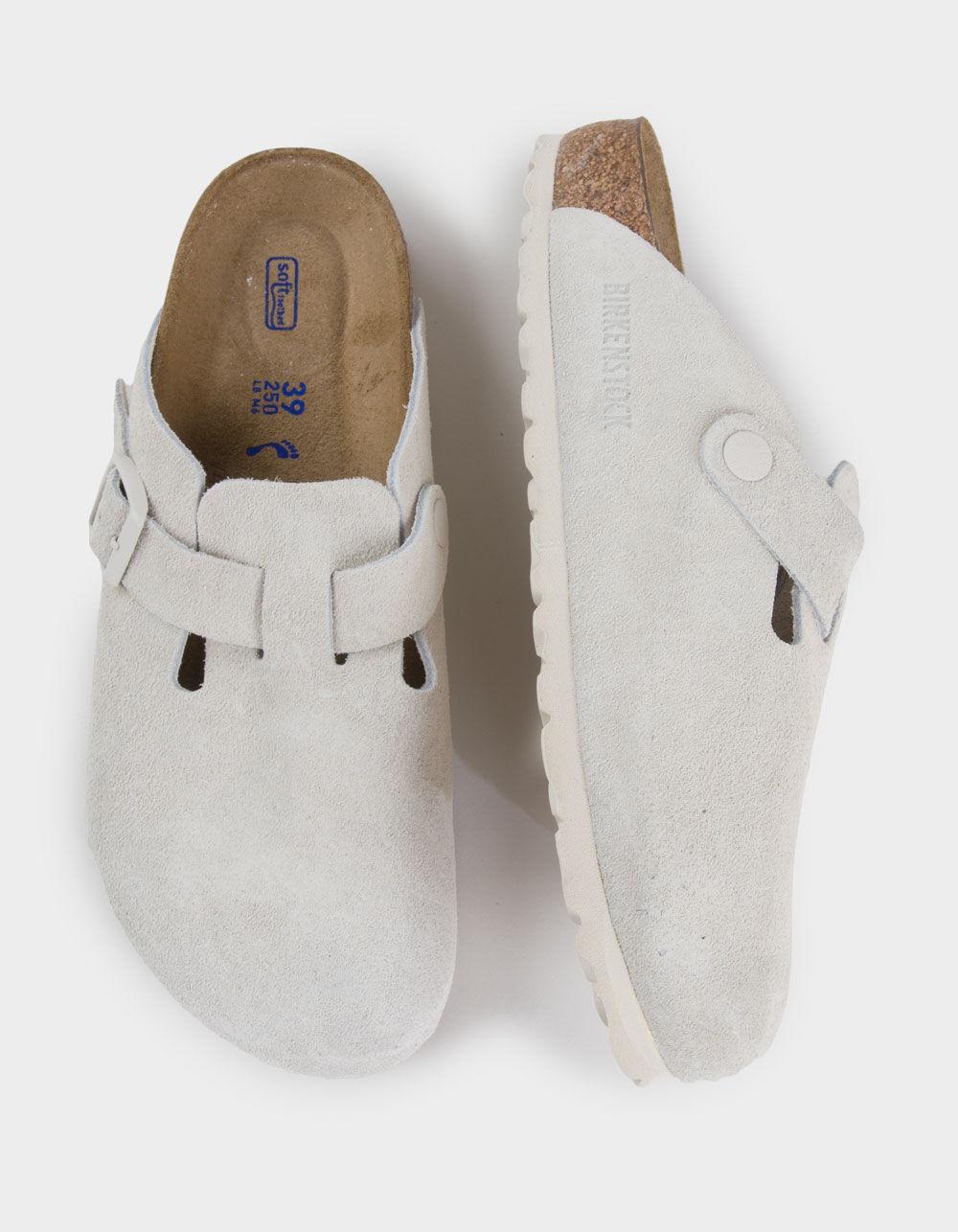 BIRKENSTOCK Boston Soft Footbed Womens Clogs - WHITE Product Image