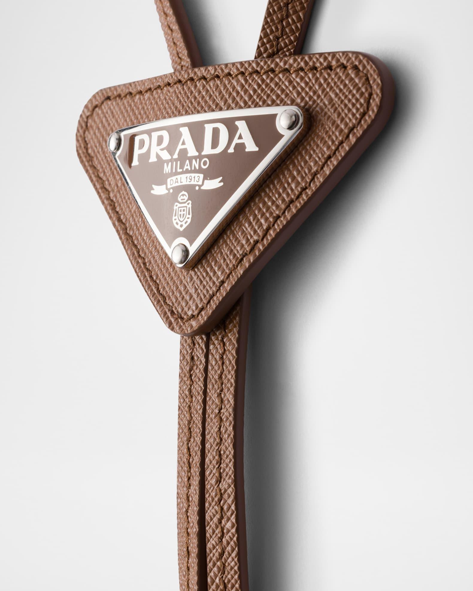 Men's Saffiano Leather Bolo Tie Product Image