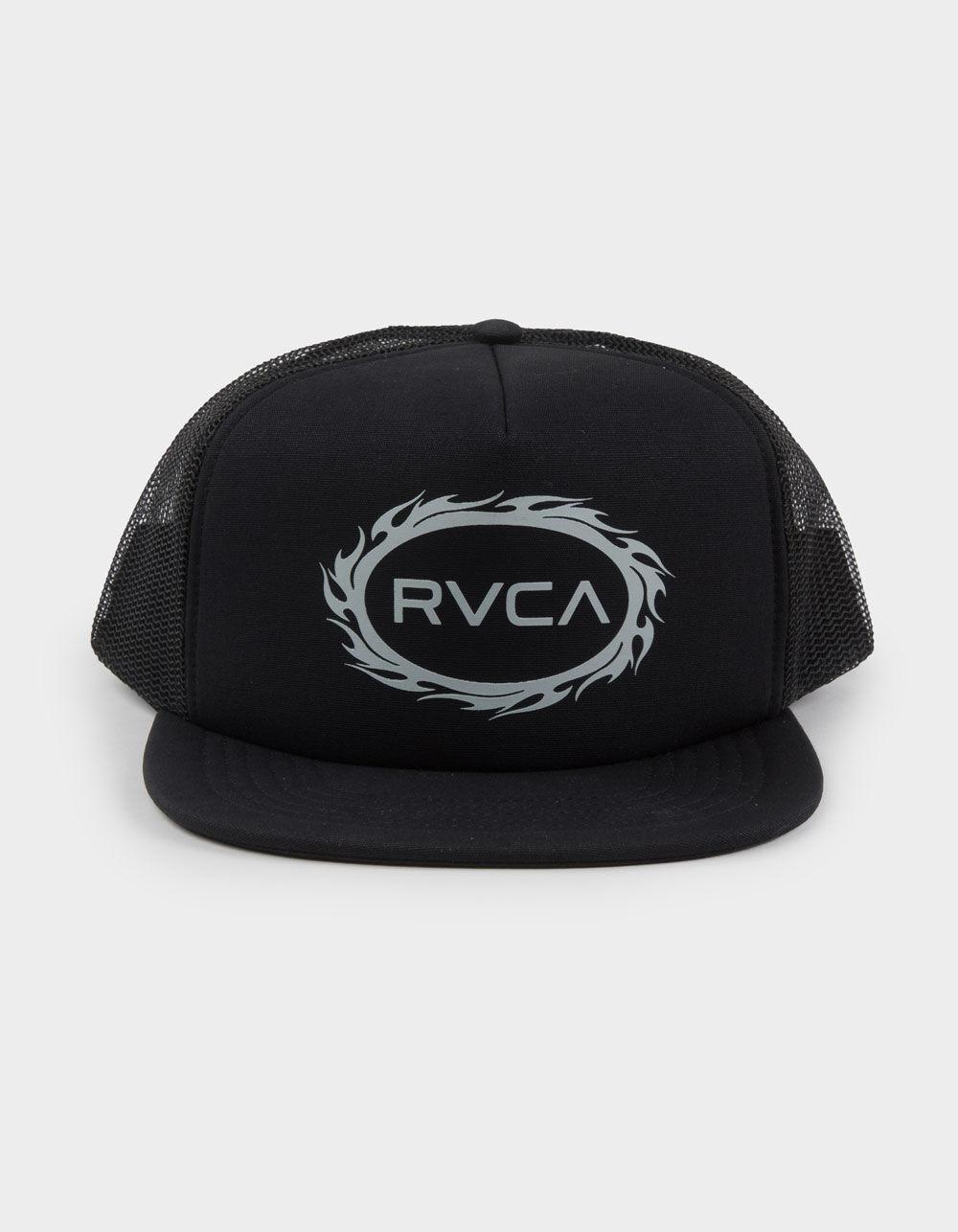RVCA Tribal Spin Foamy Trucker Hat - BLACK Product Image