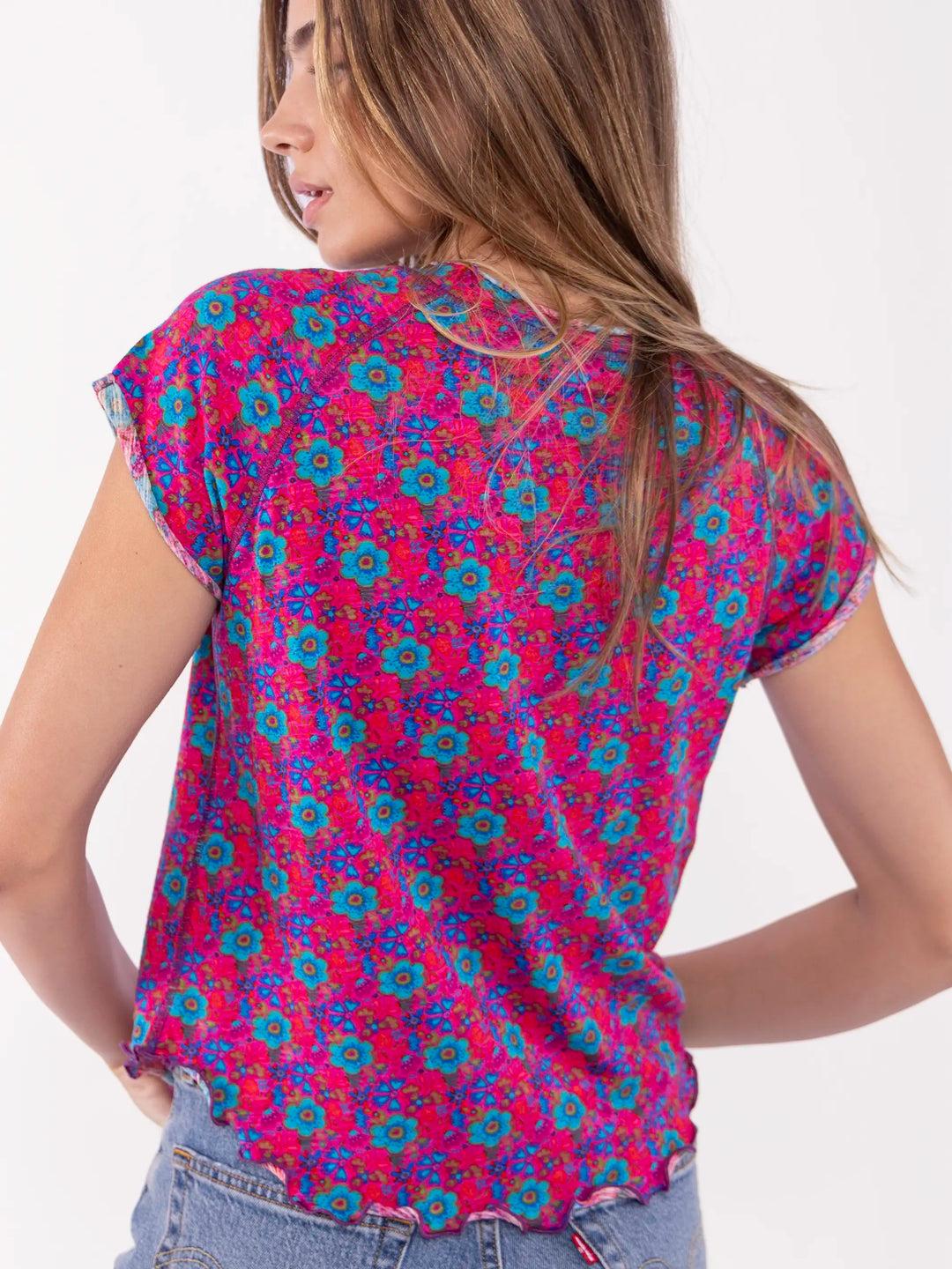 Lily Cotton Short Sleeve Tee Shirt Product Image