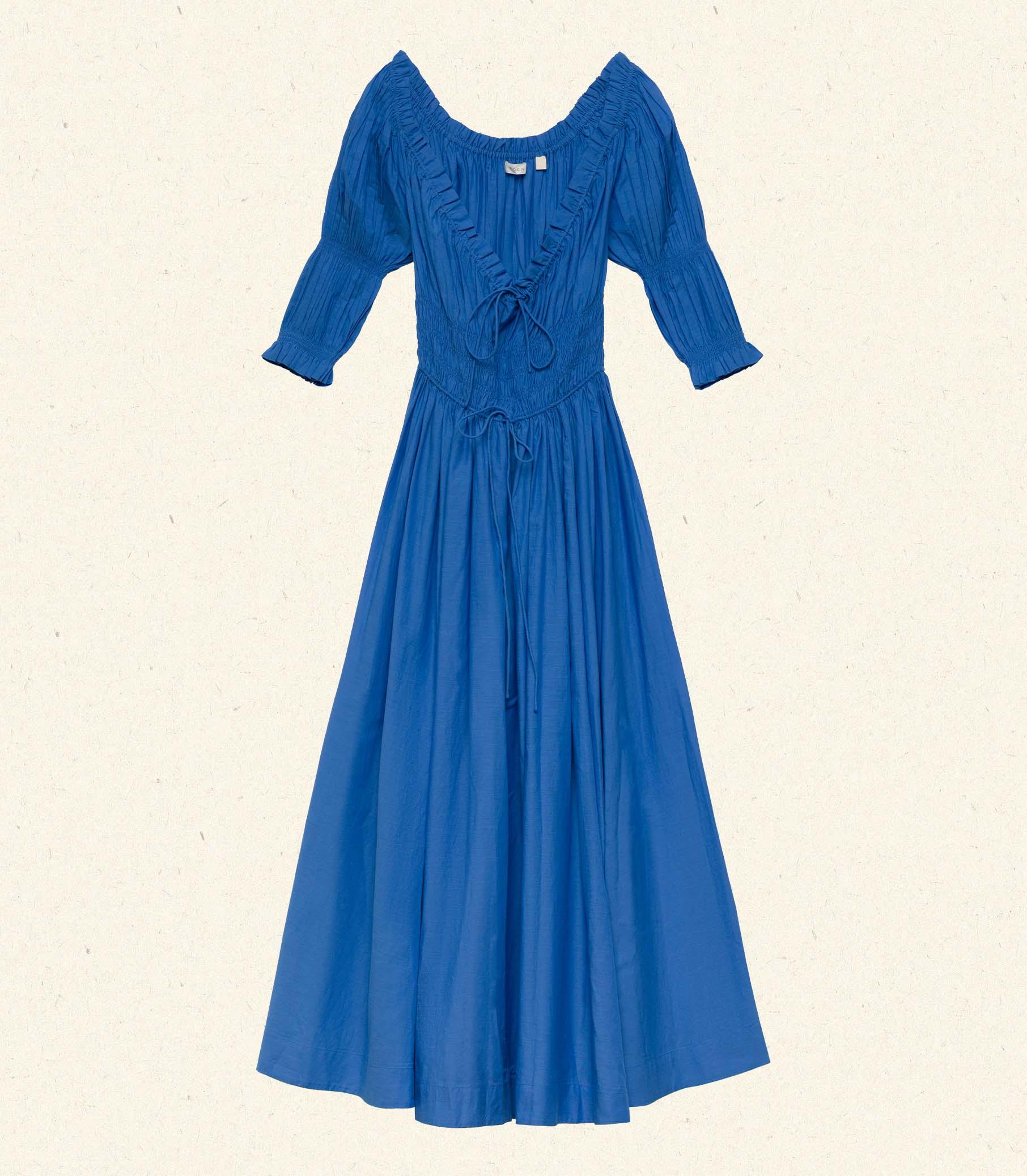 ISCHIA DRESS -- CORFU BLUE Product Image