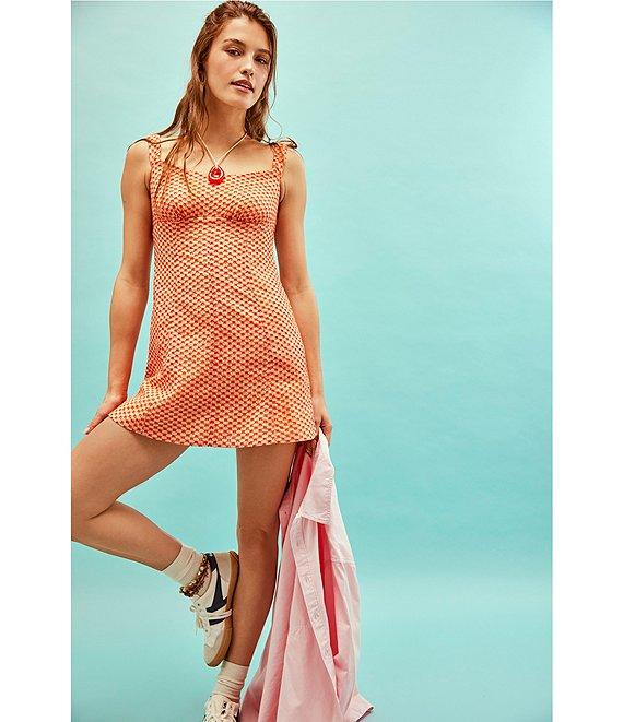 Free People Berry Kiss Embroidered Off-the-Shoulder Mini Dress Product Image