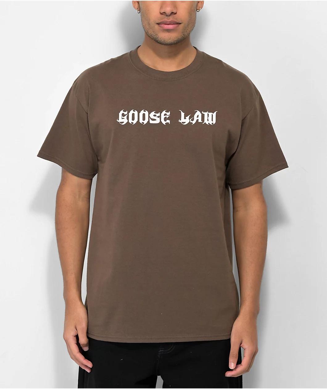 A.LAB Goose Law Brown T-Shirt Product Image