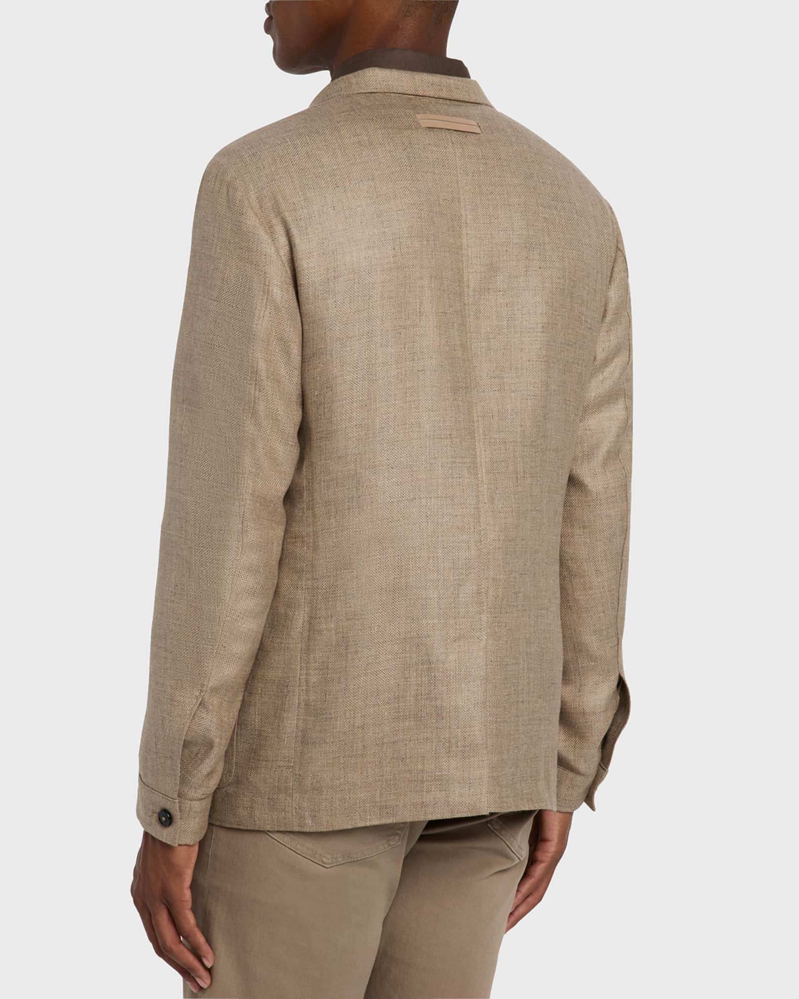 Men's Cashmere-Blend Basketweave Blazer Product Image
