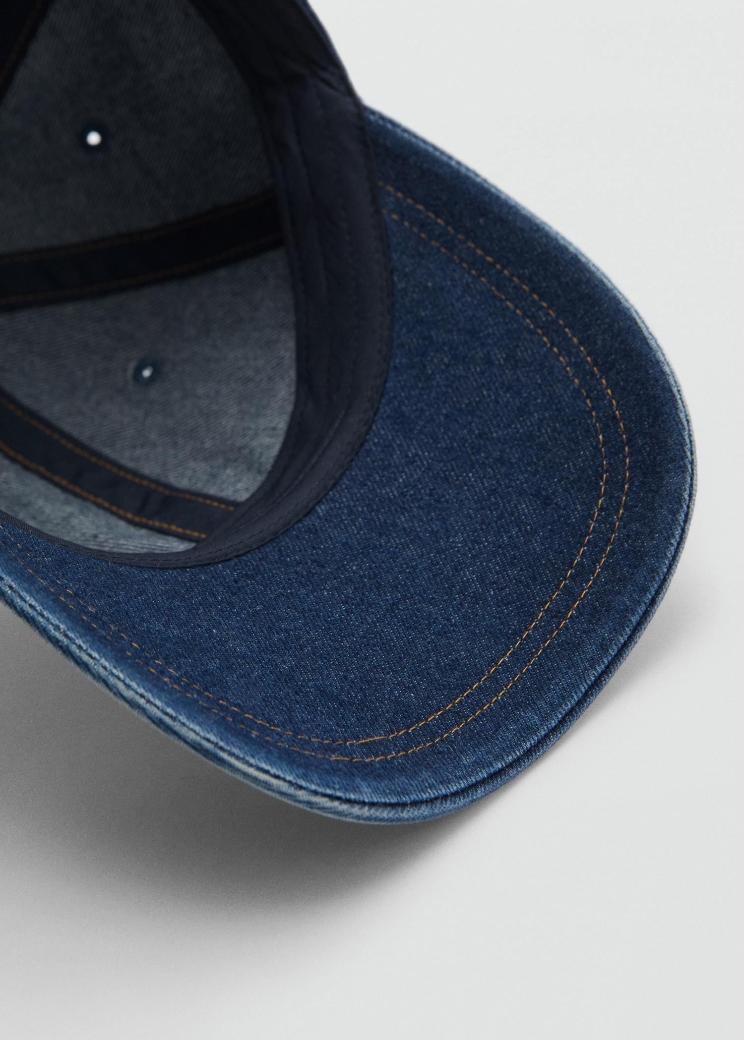 Denim cap with visor - Women | MANGO USA Product Image