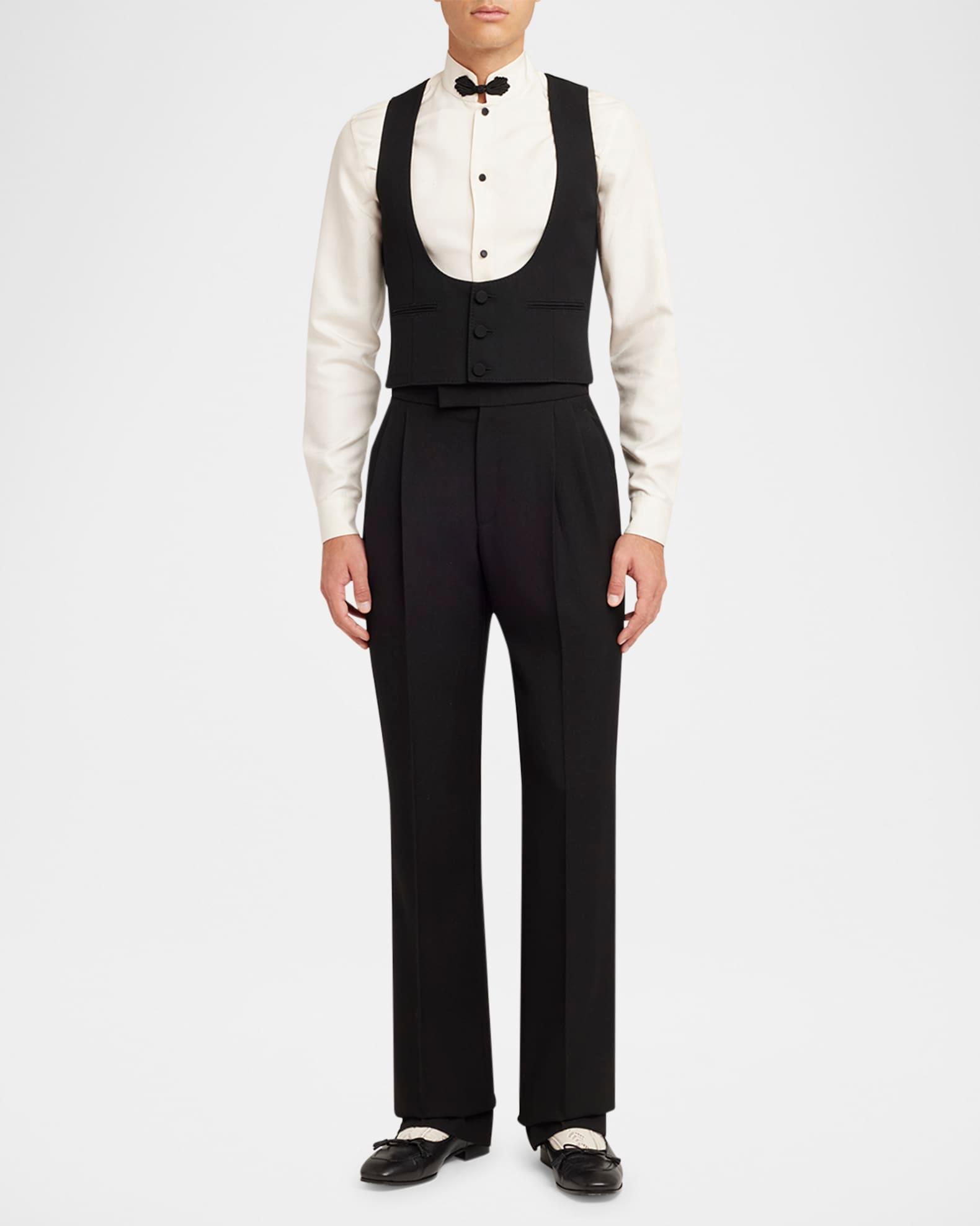 Men's VLogo-Heel Leather Flats Product Image