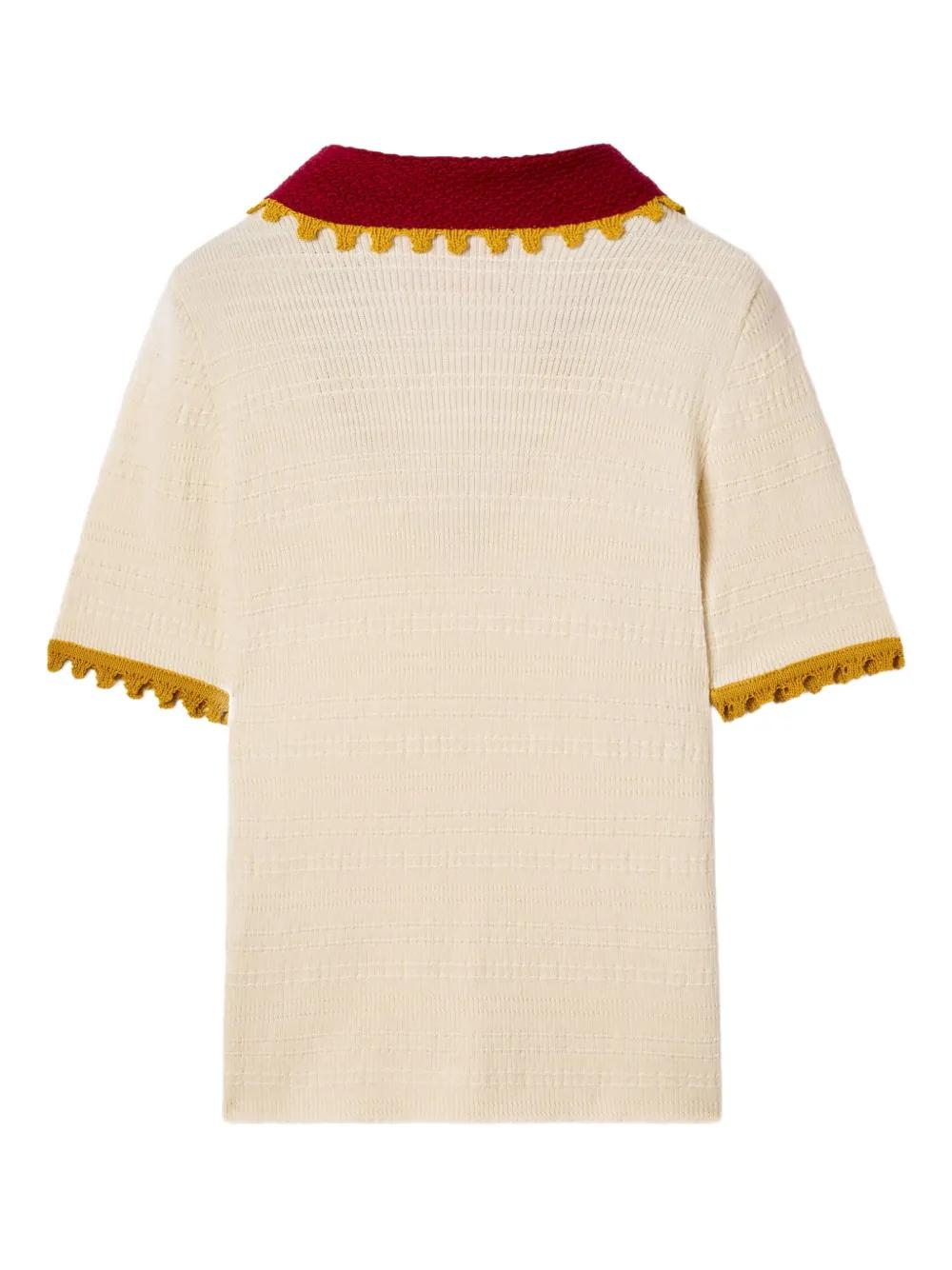 cotton-cashmere knitted top Product Image