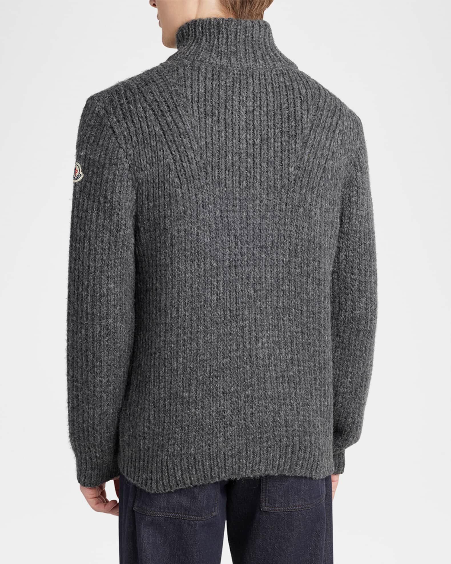 Men's Ribbed Full-Zip Sweater Product Image