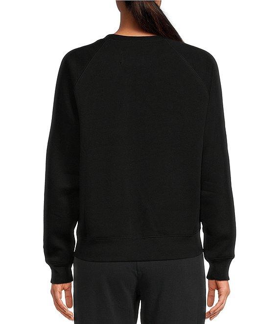 UGG® Madeline Fuzzy Logo Long Sleeve Coordinating Lounge Sweatshirt Product Image