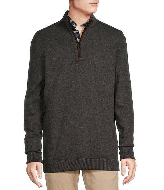 Cremieux Blue Label Solid Reversible Quarter-Zip Pullover Product Image