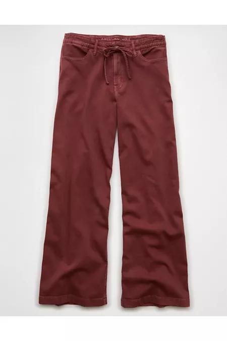 AE Dreamy Drape Stretch Low-Rise Ultra Wide-Leg Pant Women's Product Image