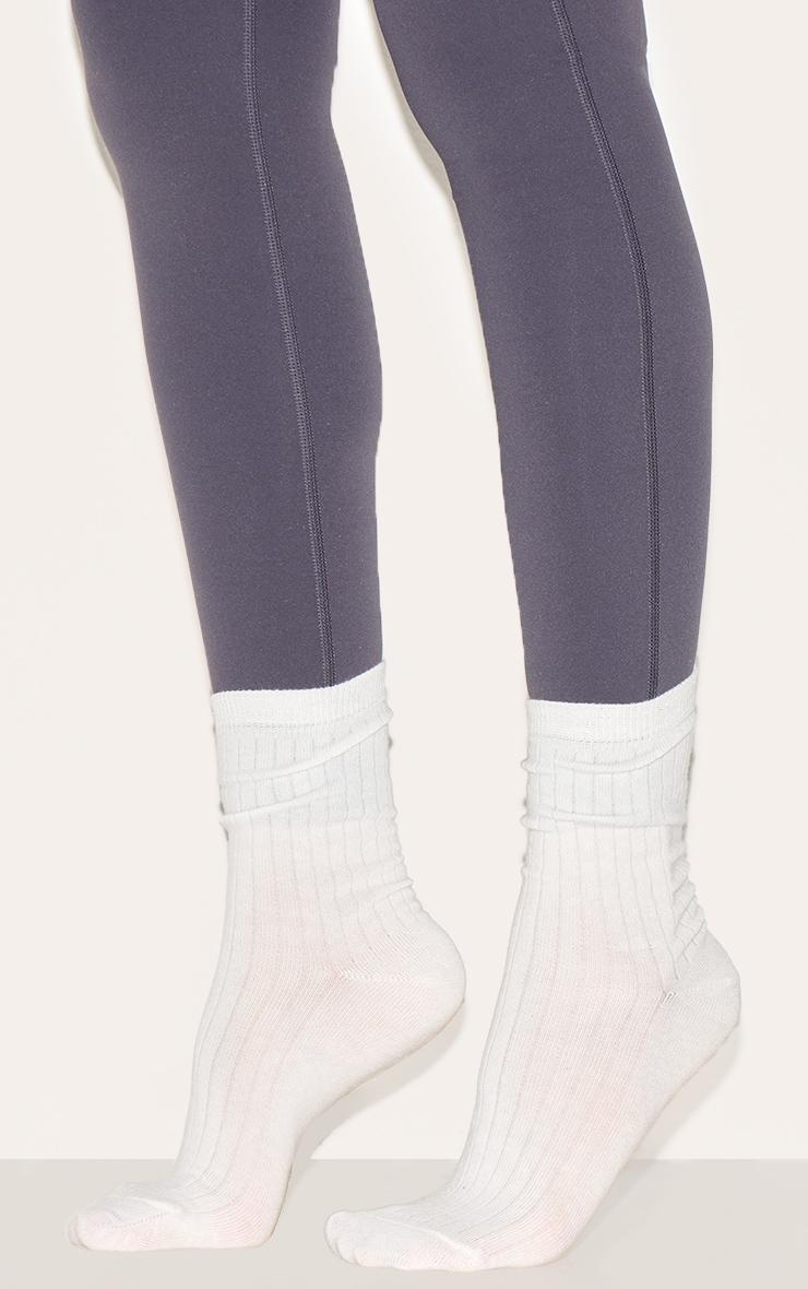 Cream Rib 1 Pack Sock Product Image