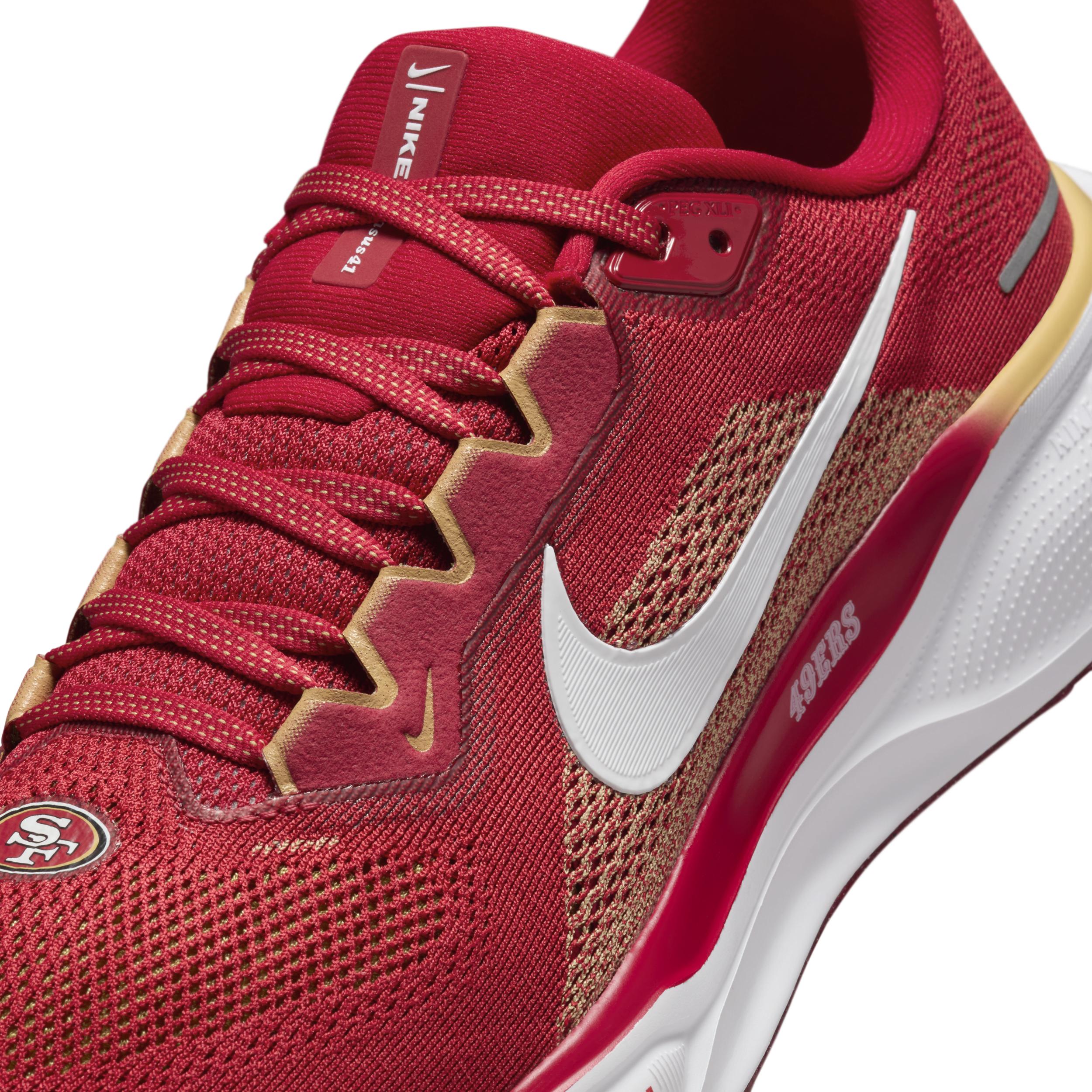 Nike Men's Pegasus 41 NFL San Francisco 4ers Road Running Shoes Product Image