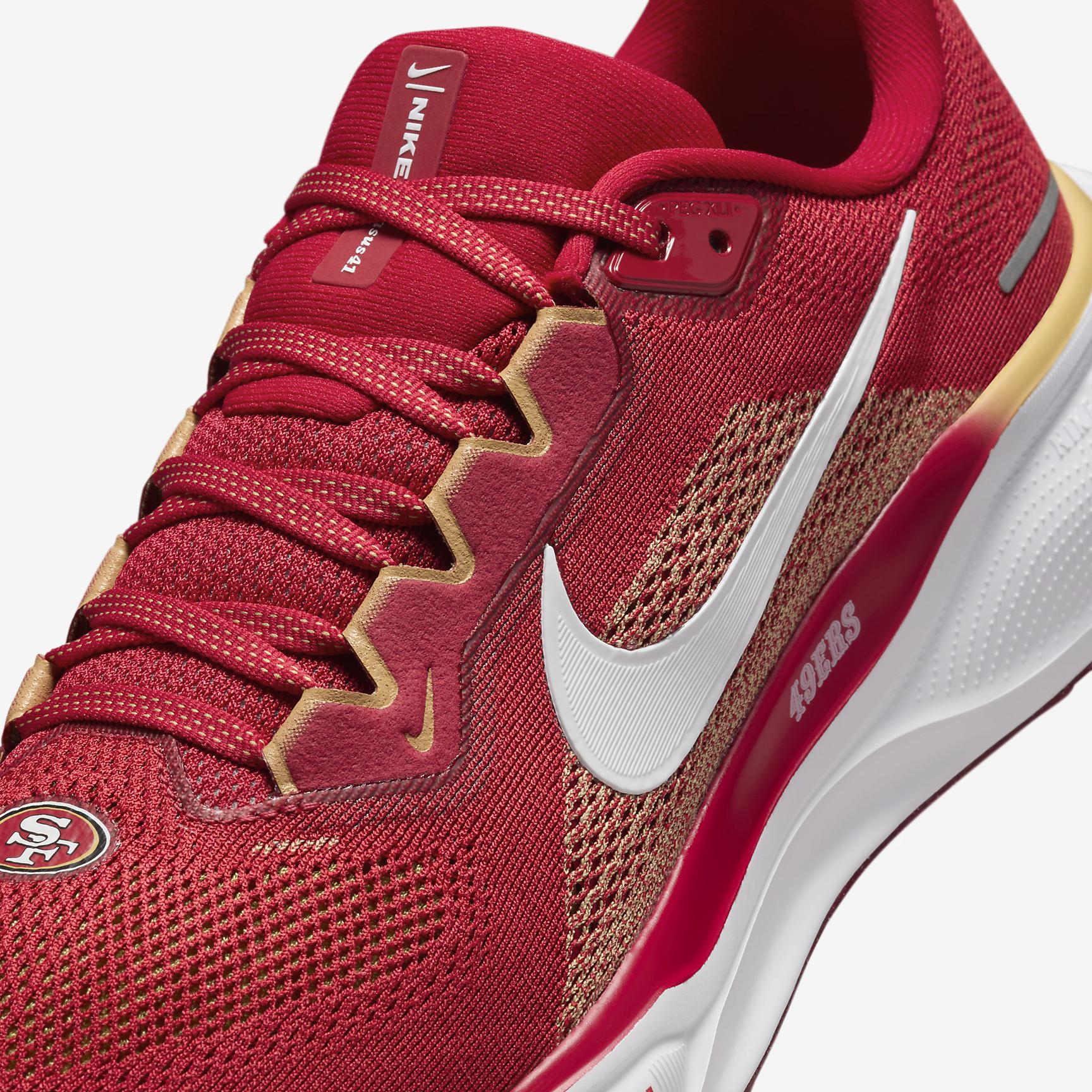 Nike Men's Pegasus 41 NFL San Francisco 4ers Road Running Shoes Product Image