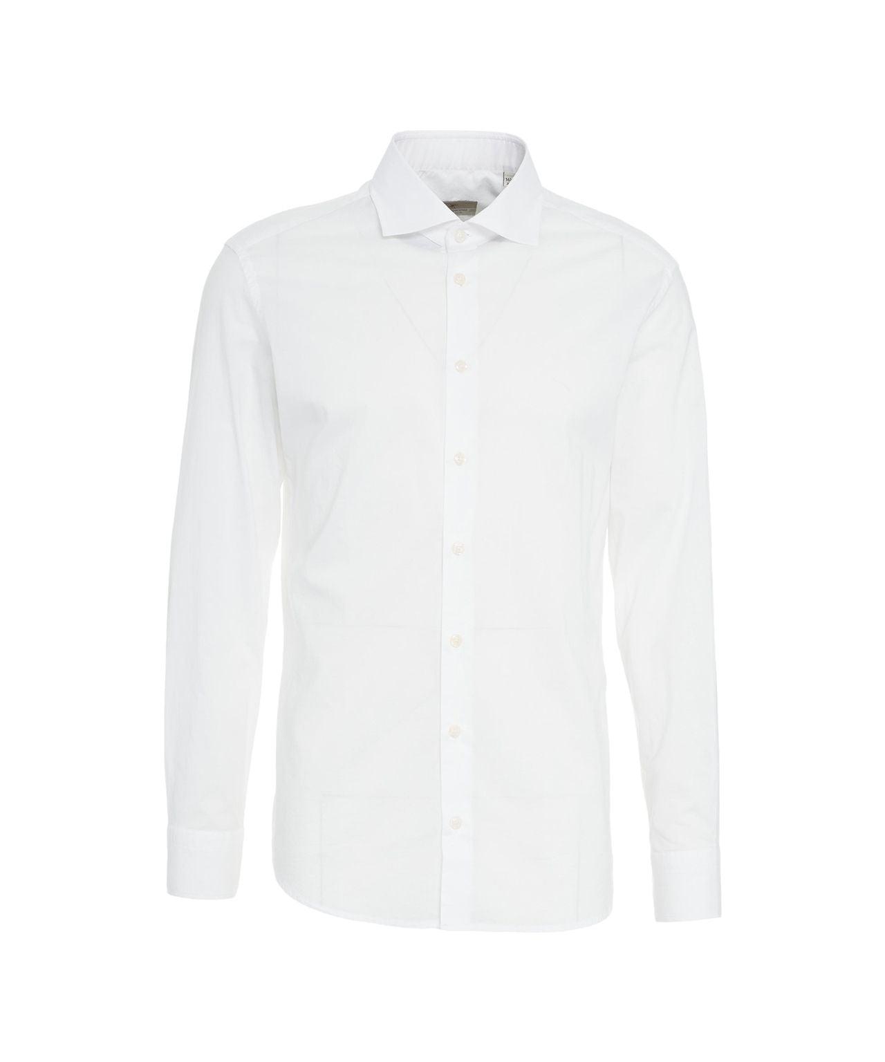 Cotton shirt with spread collar Product Image
