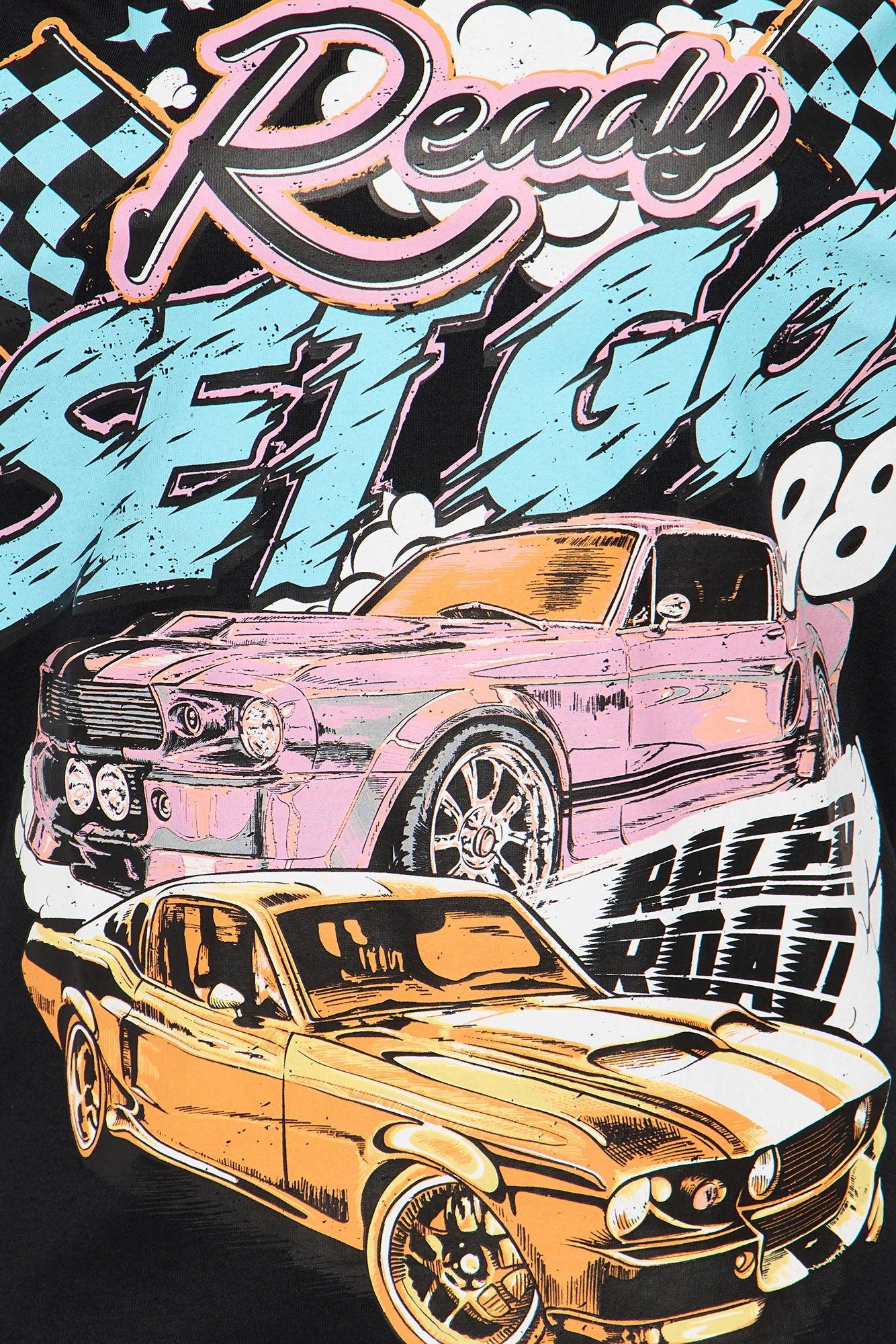 Racing Long Sleeve Tee - Black Female Product Image