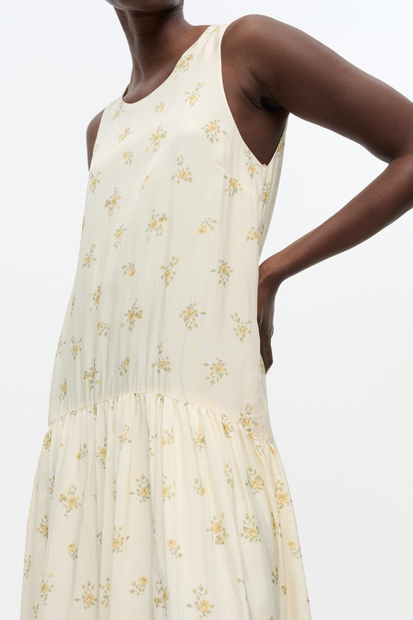 Ivory Floral Dress Product Image