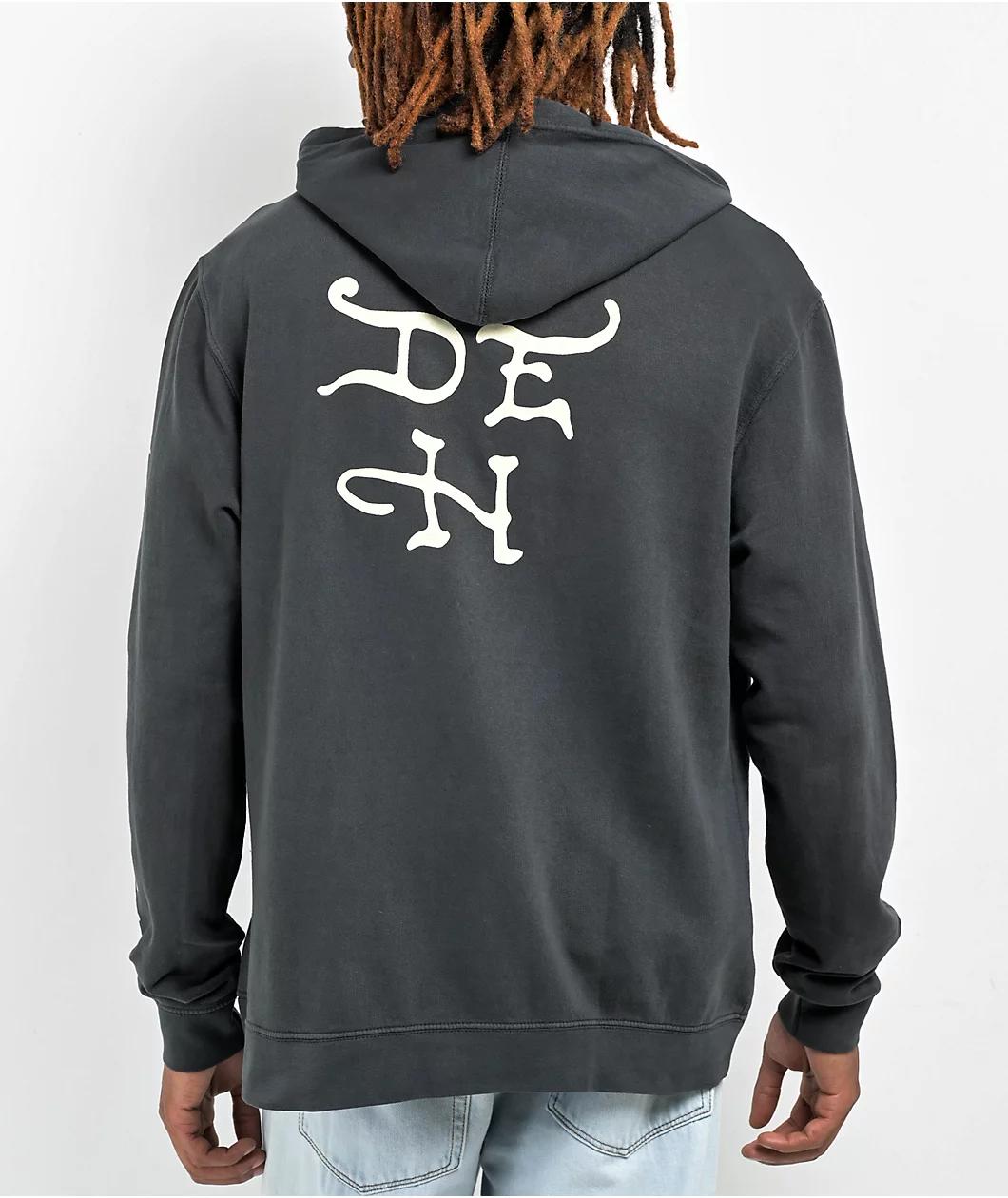 Ed Hardy Rhinestone Tiger Black Hoodie Product Image