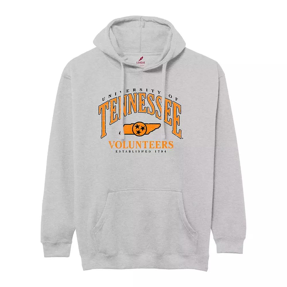 Men's League Collegiate Wear Heather Gray Tennessee Volunteers Tall Arch Essential Pullover Hoodie,  Product Image