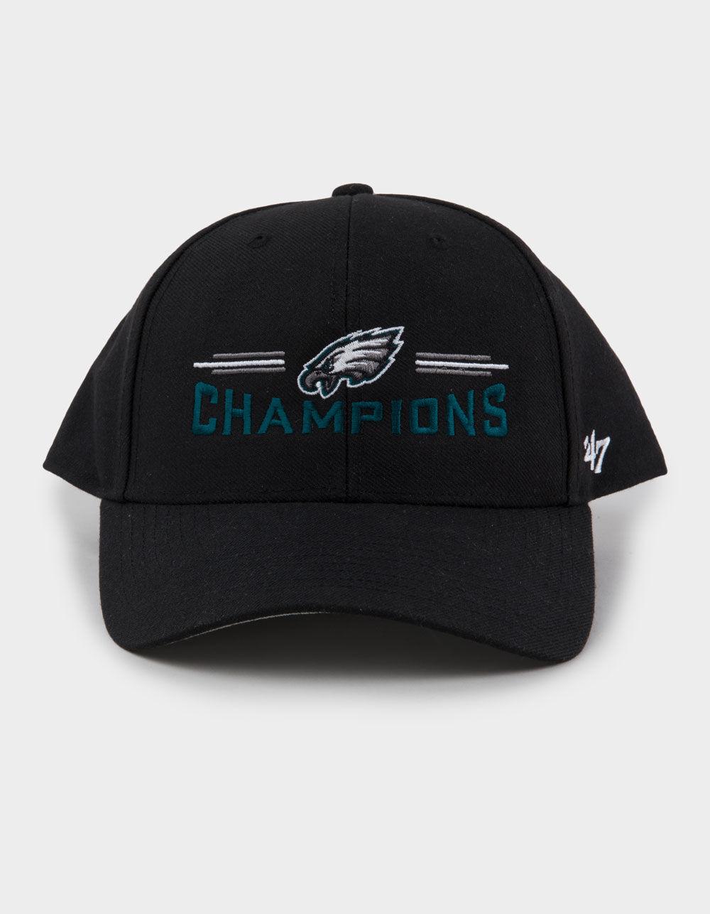 47 BRAND Philadelphia Eagles Superbowl Champions '47 MVP Strapback Hat - BLACK Product Image