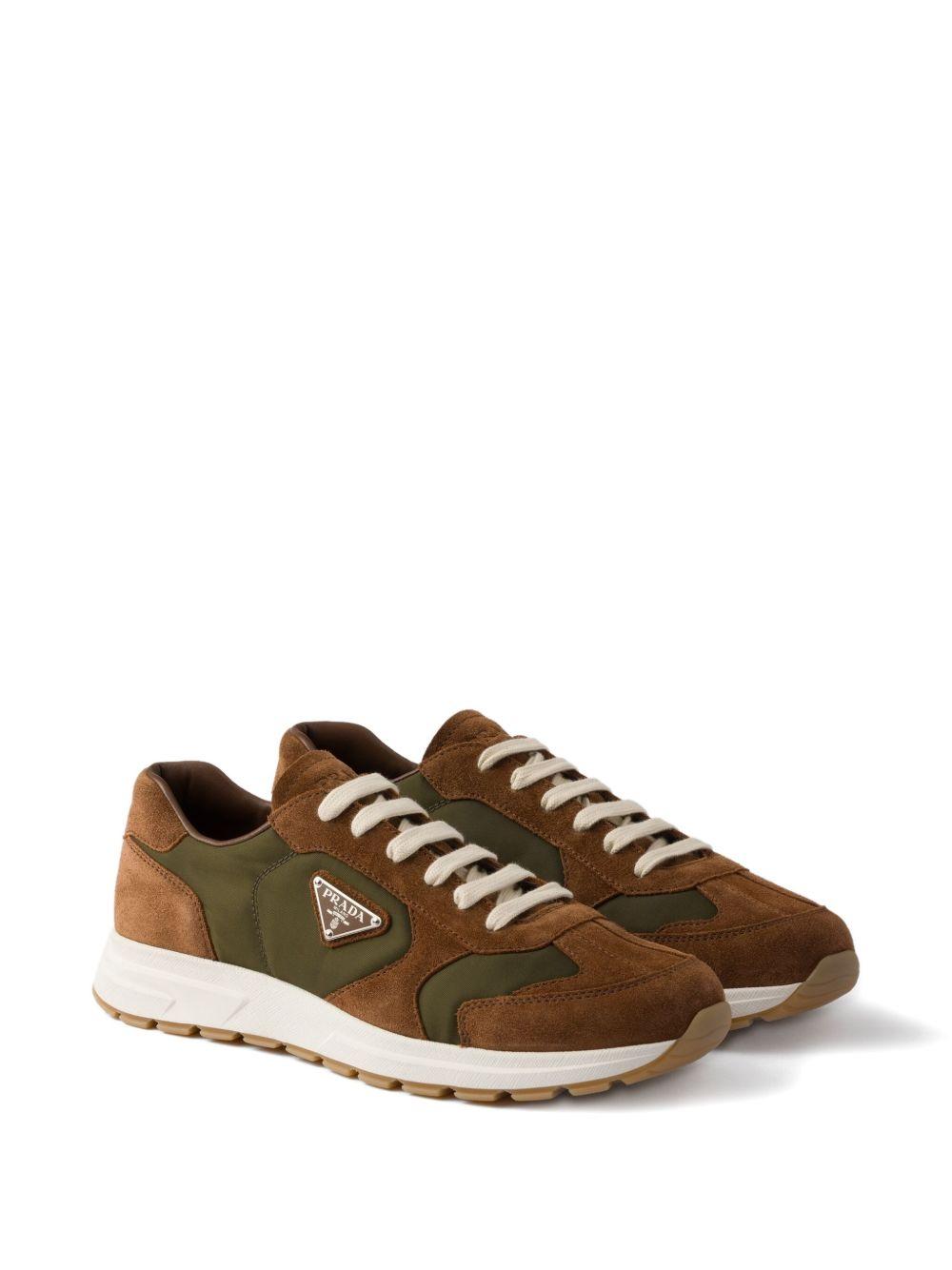 suede-panelled low-top sneakers Product Image