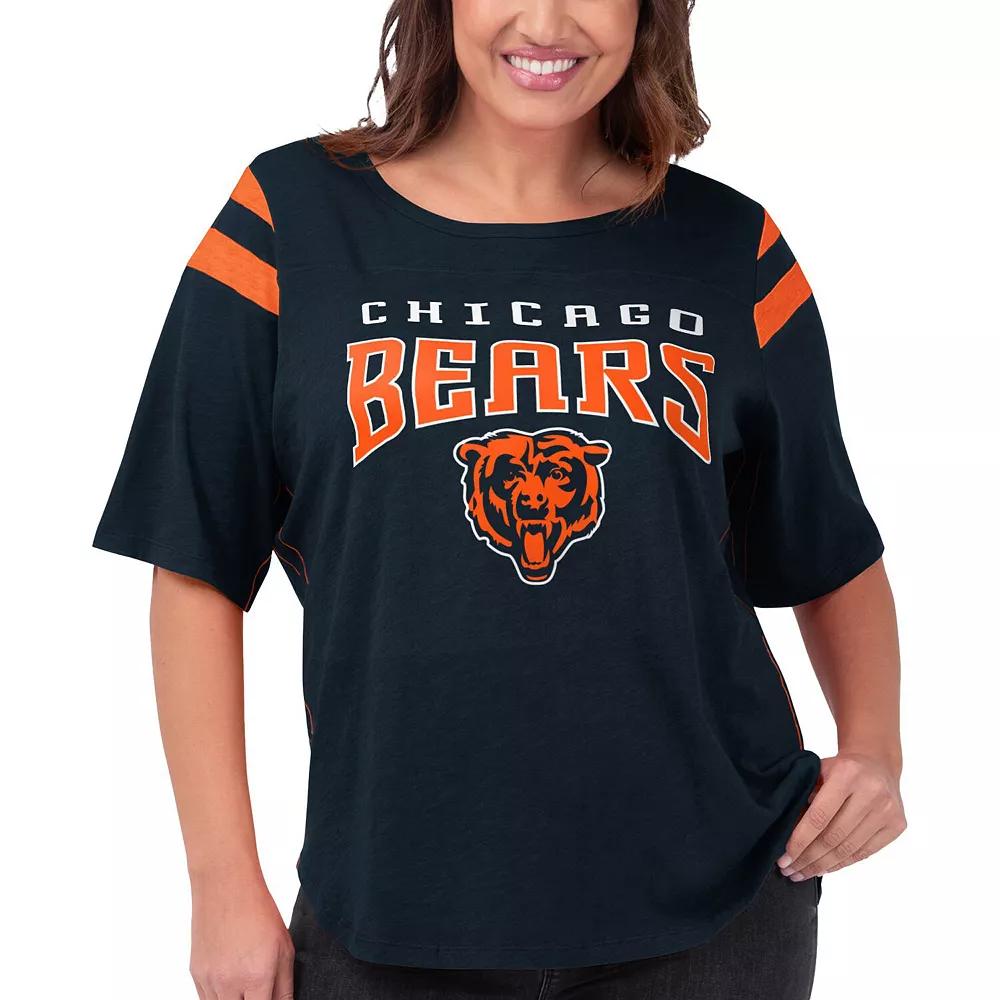 Women's G-III 4Her by Carl Banks Navy Chicago Bears Plus  Product Image