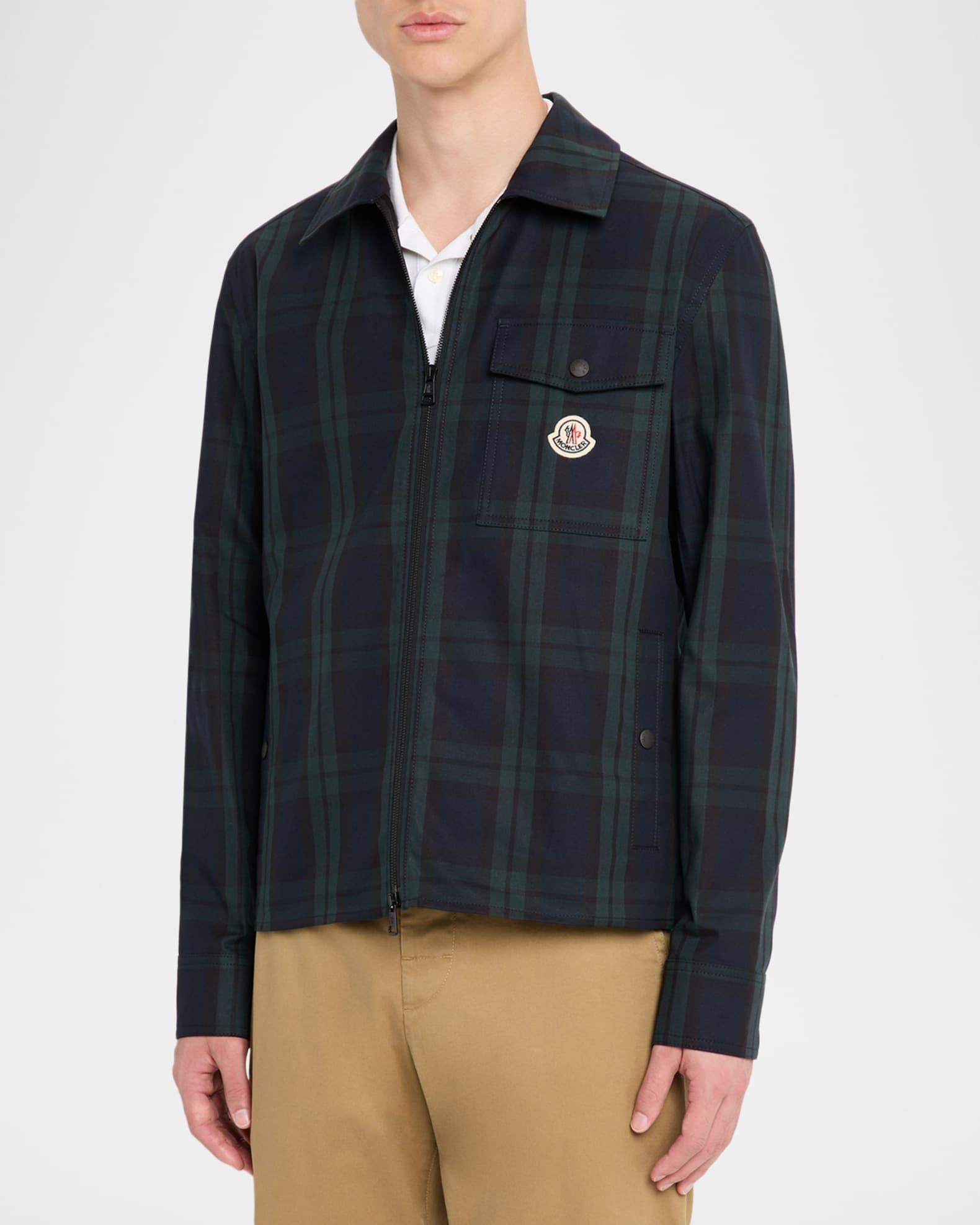 Men's Plaid Full-Zip Shirt Jacket Product Image