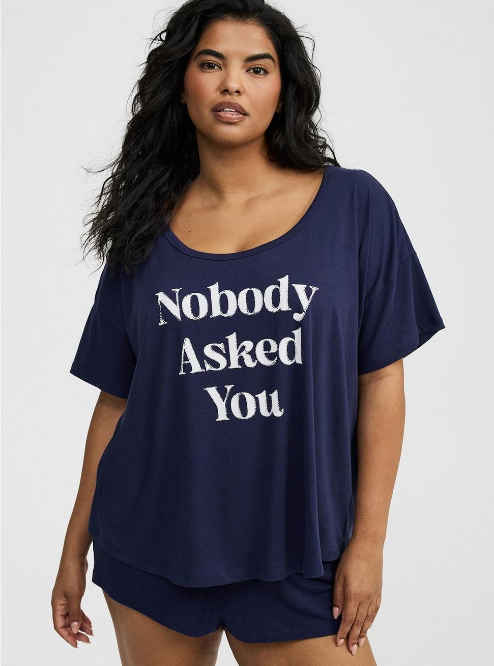 Lightweight Cotton Jersey Sleep Tee Product Image