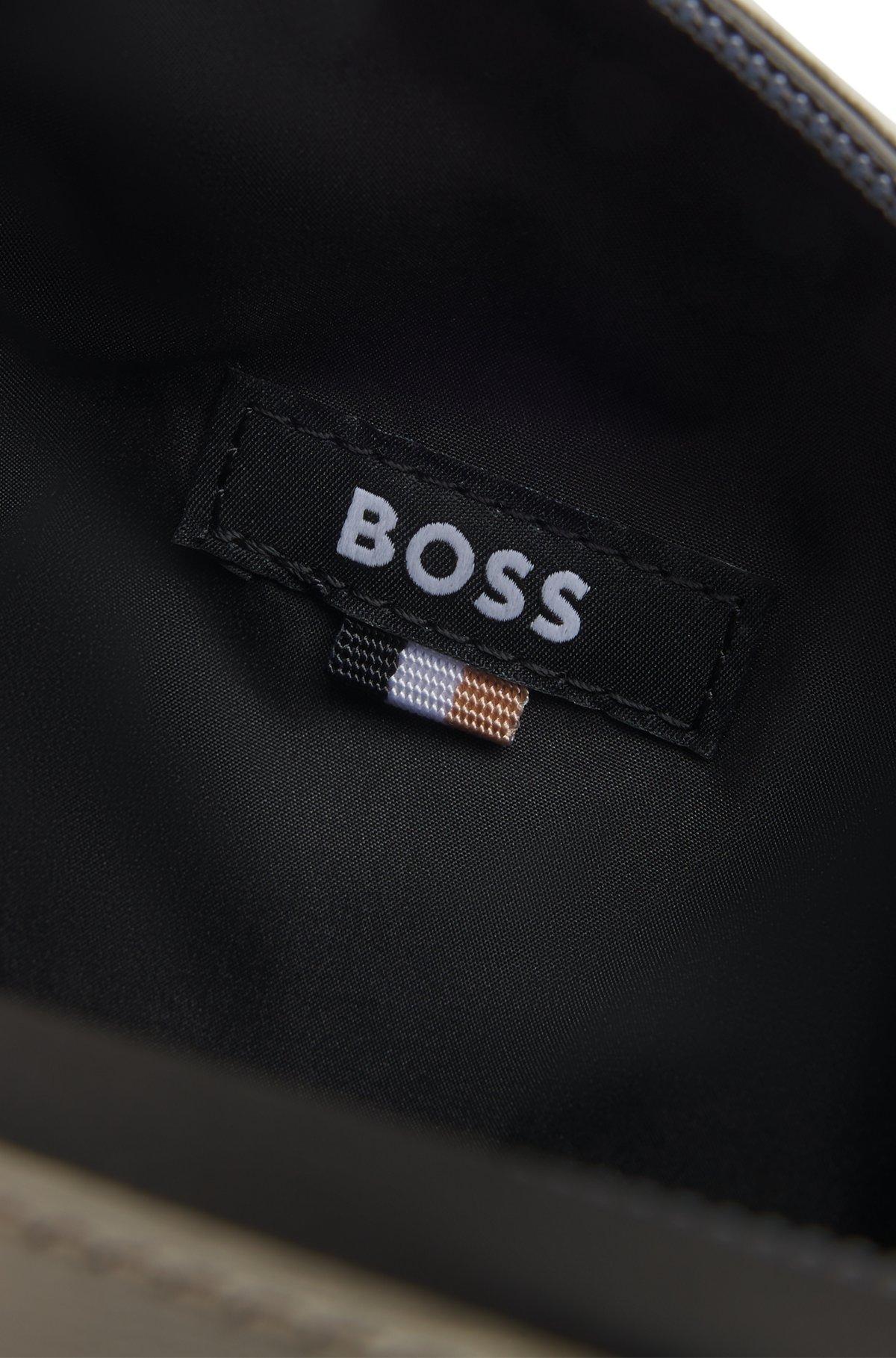 Reflective-detail reporter bag in faux leather Product Image