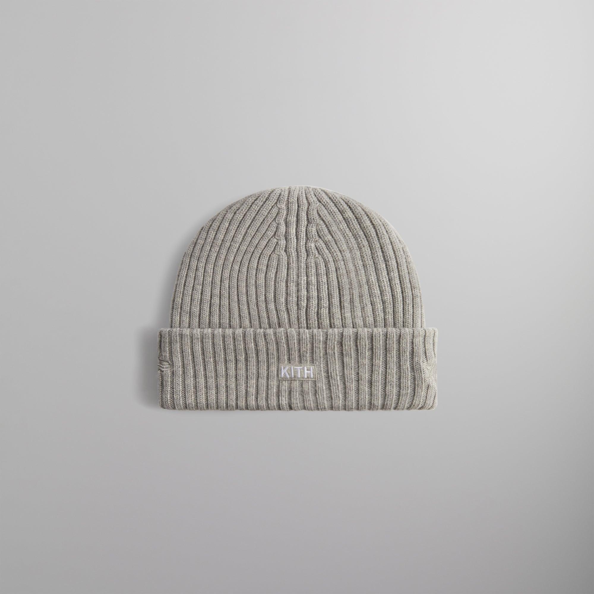 Kith & New Era for the New York Knicks Logo Beanie - Light Heather Grey Male Product Image
