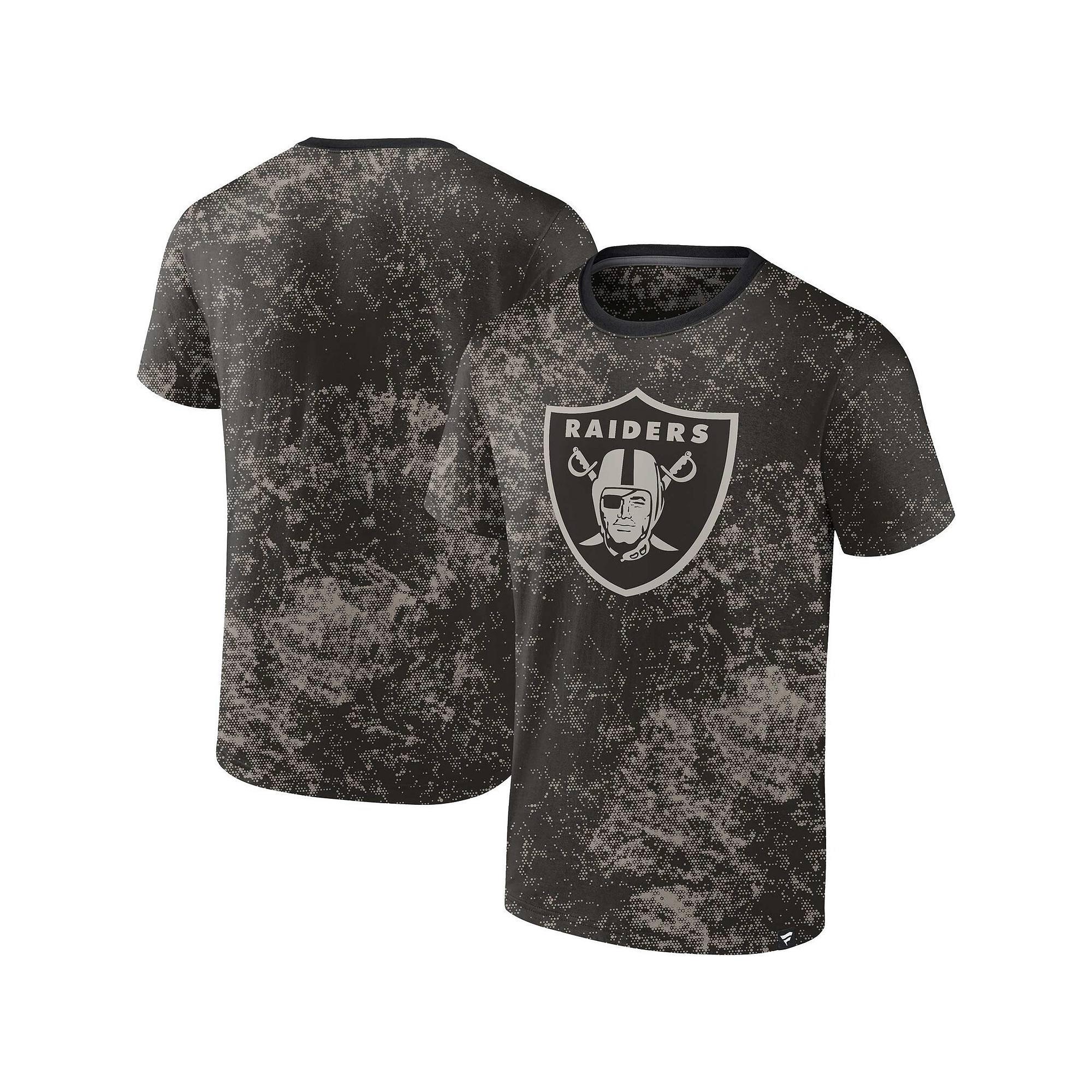 Men's Fanatics Branded Black Las Vegas Raiders Shadow T-Shirt,  Product Image