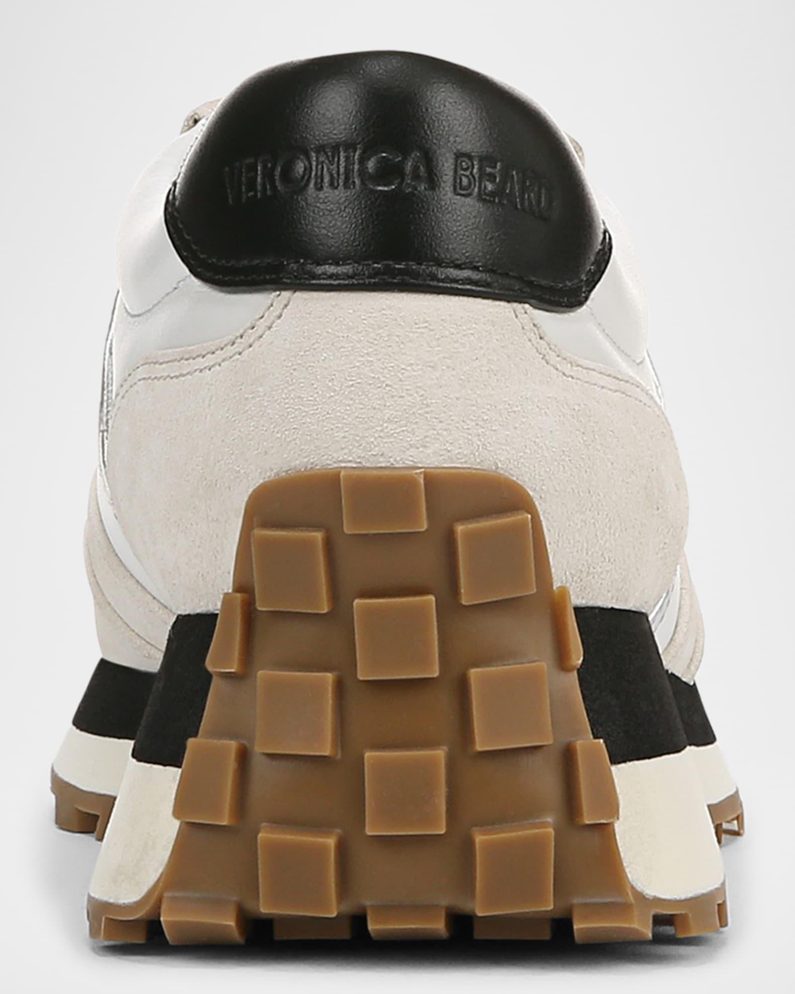 Valentina Mixed Leather Retro Sneakers Product Image