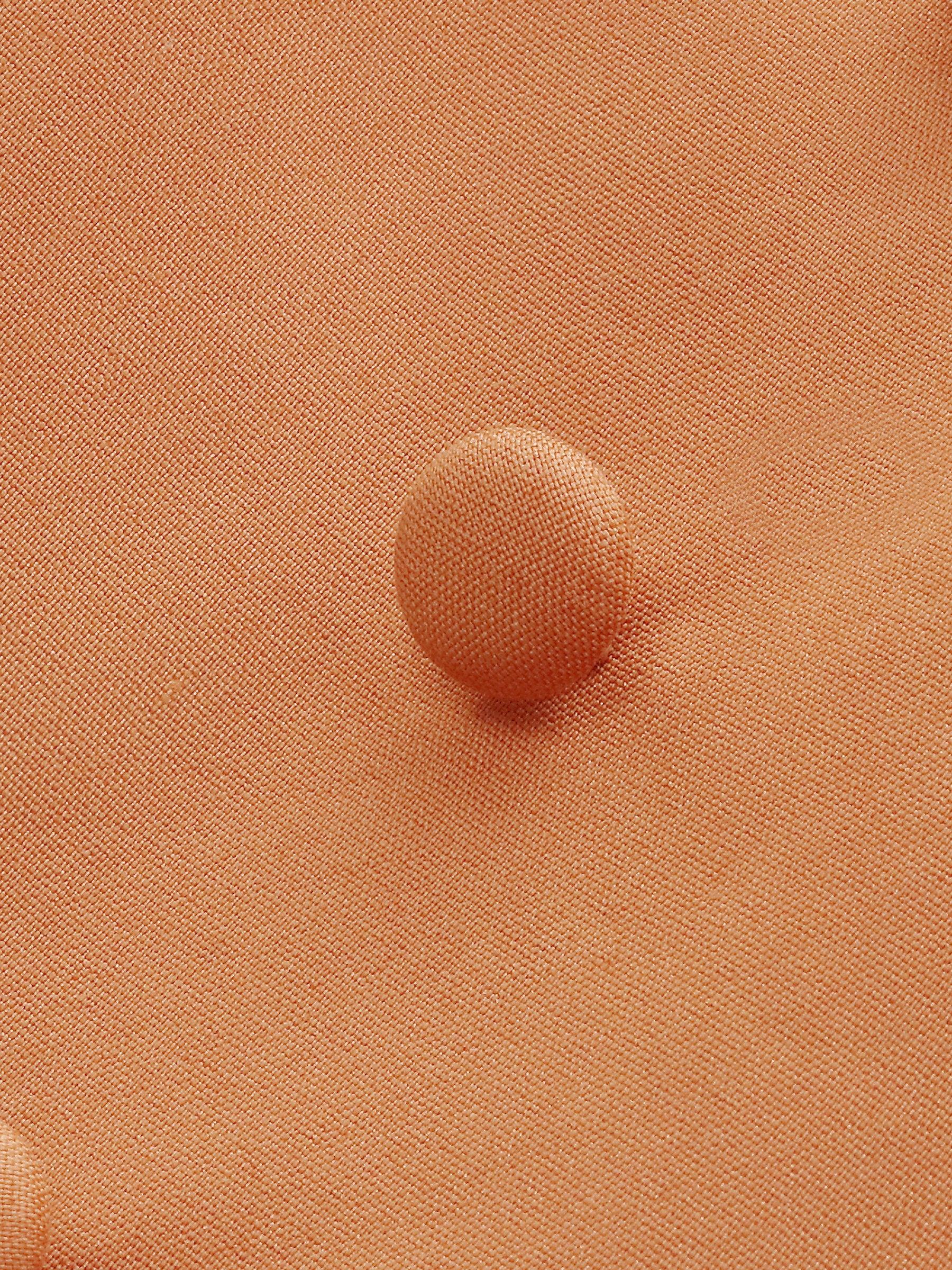 Embroidered Scallop Hem V-Neck Women Gathered Waist Maxi Dress Product Image