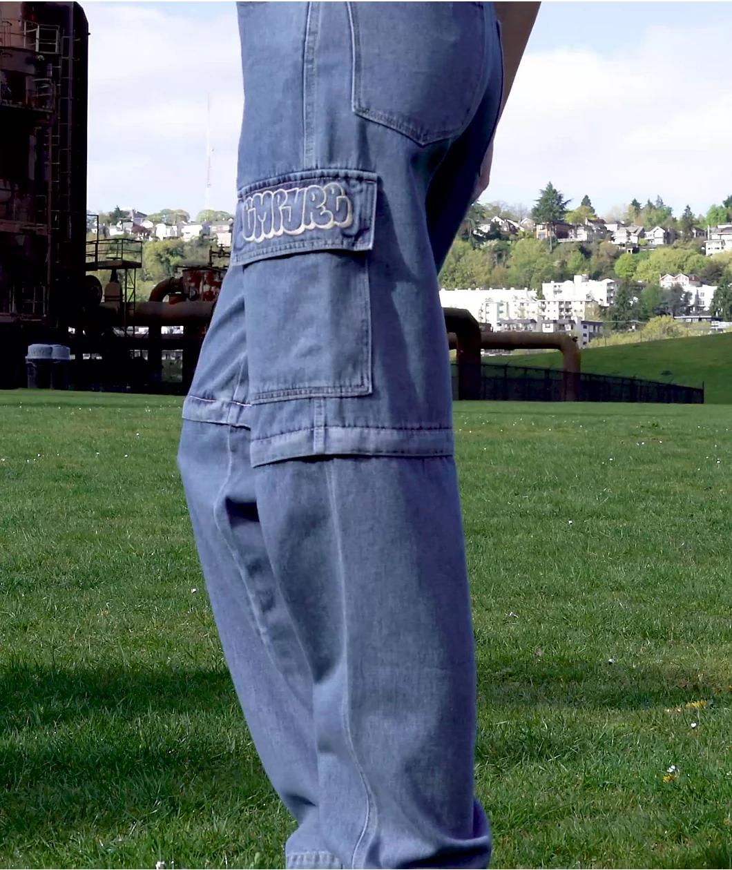 Empyre Tori Shindig Blue Zip Off Cargo Jeans Product Image