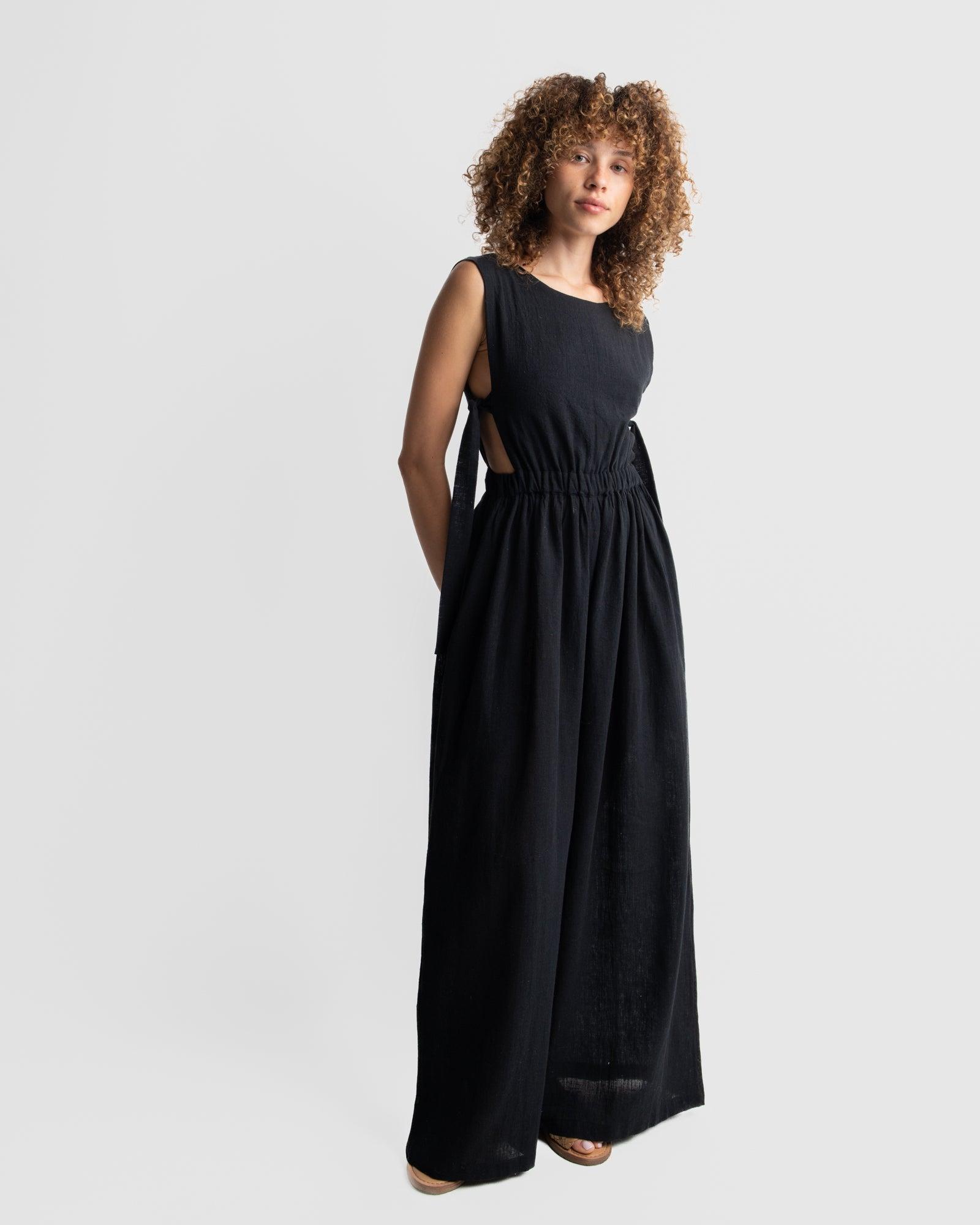 Black organic jump-suit Product Image