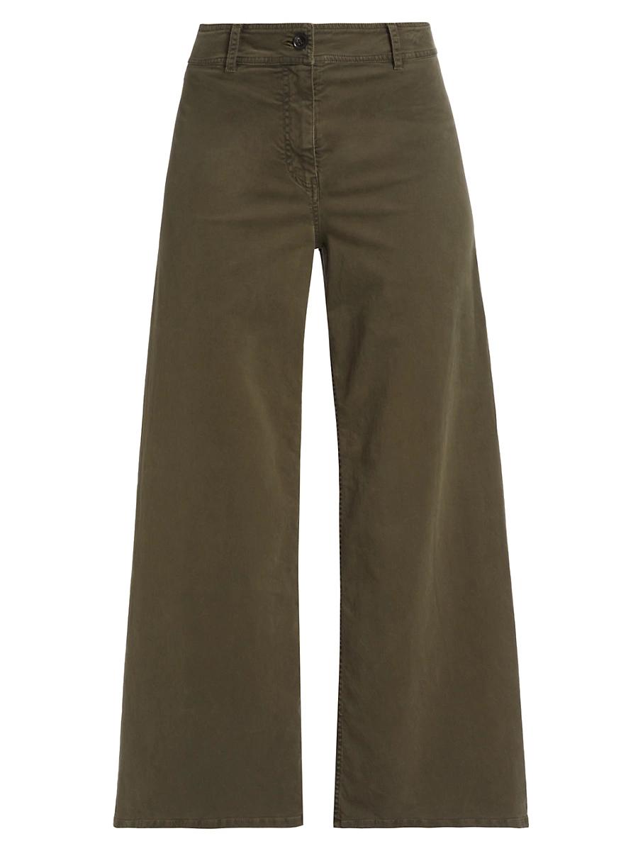 Womens Megan Brushed Stretch Twill Wide-Leg Pants Product Image