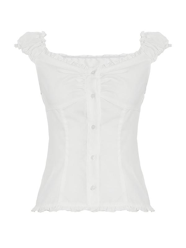 Short Sleeves Shirts Solid Colours Product Image