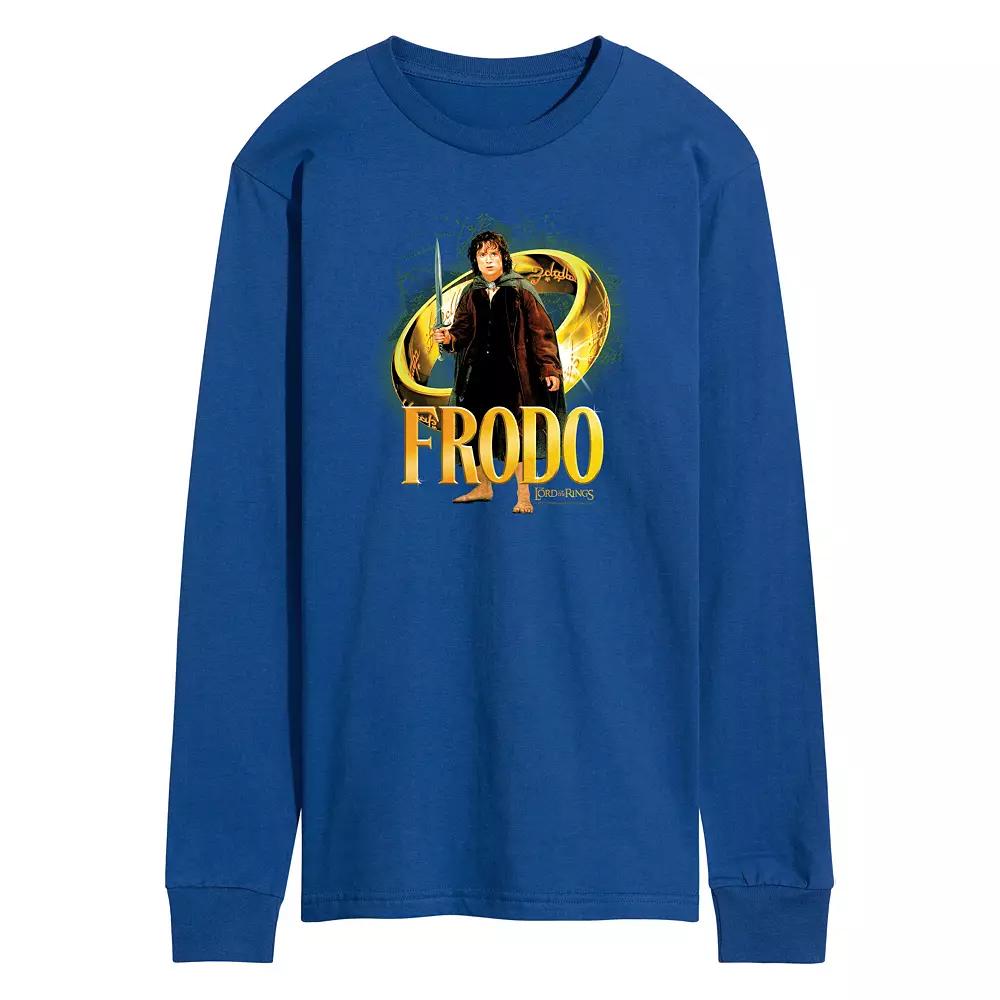 Men's Lord Of The Rings Frodo Baggins Ring Long Sleeve Graphic Tee,  Product Image