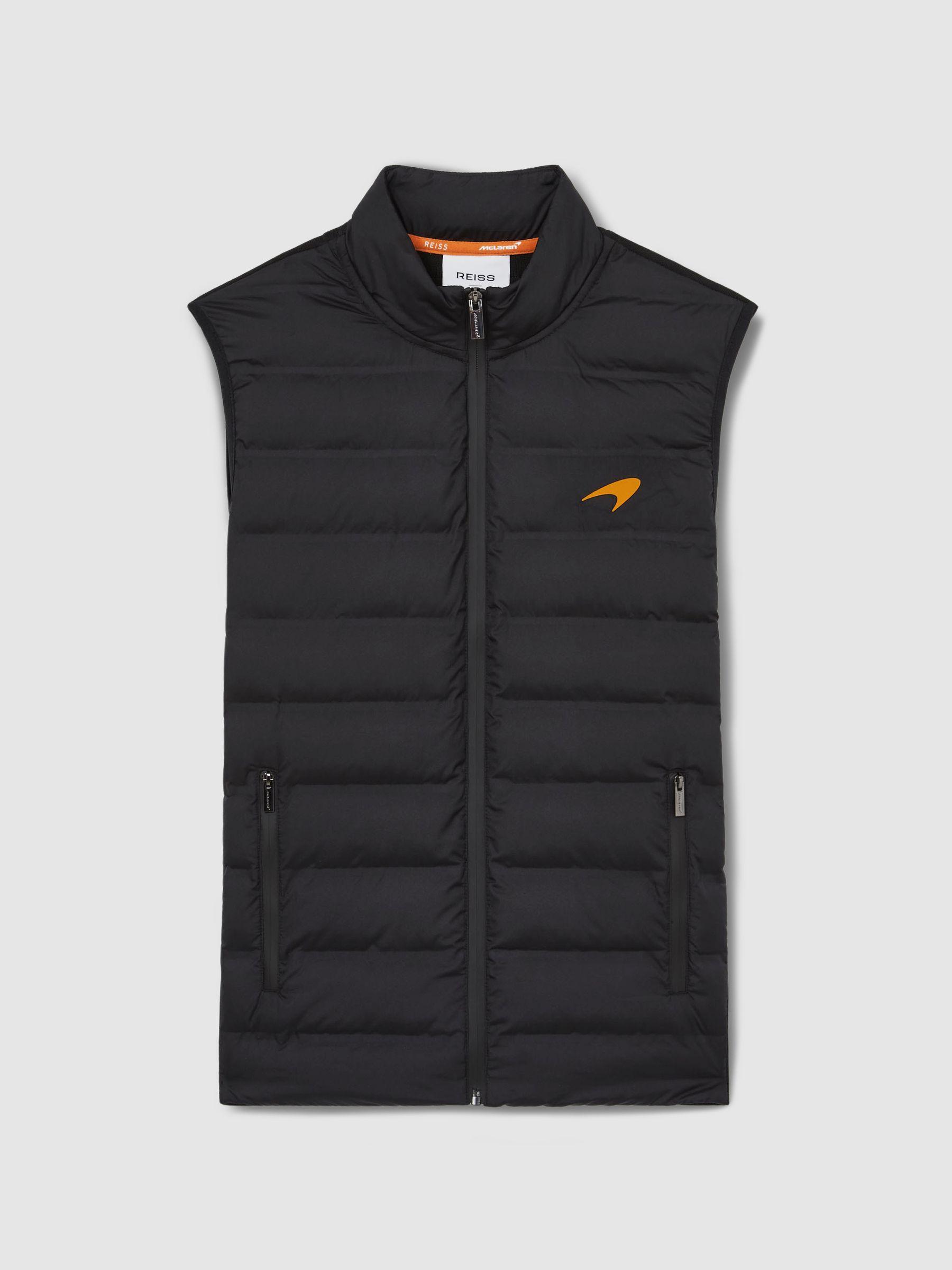 McLaren F1 Team Quilted Logo Gilet in Black Product Image