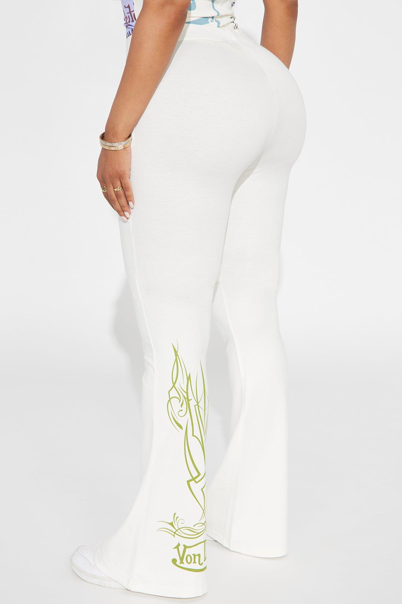 Von Dutch Unlimited Flared Pant - Ivory/combo Female Product Image