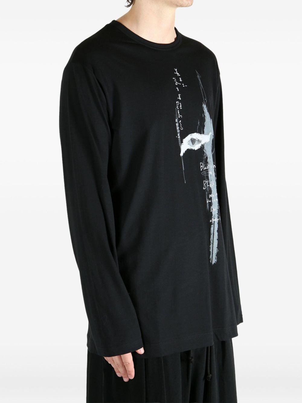 printed long-sleeve T-shirt Product Image