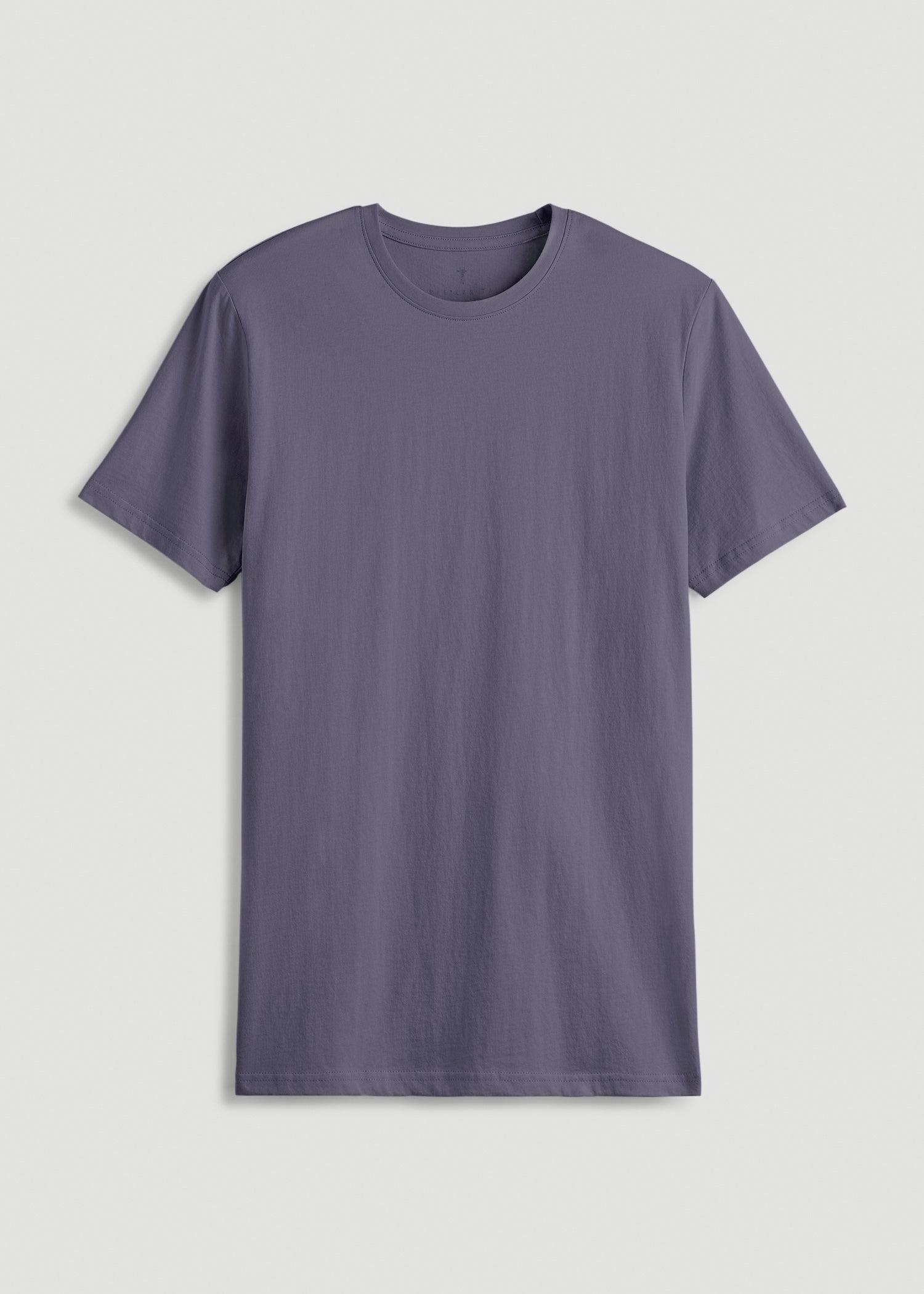 The Everyday Regular Fit Crewneck T-Shirt for Tall Men in Grey Blue Male Product Image