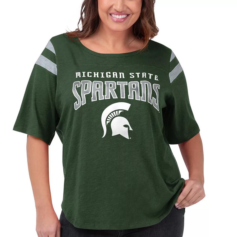 Women's G-III 4Her by Carl Banks Green Michigan State Spartans Plus  Product Image