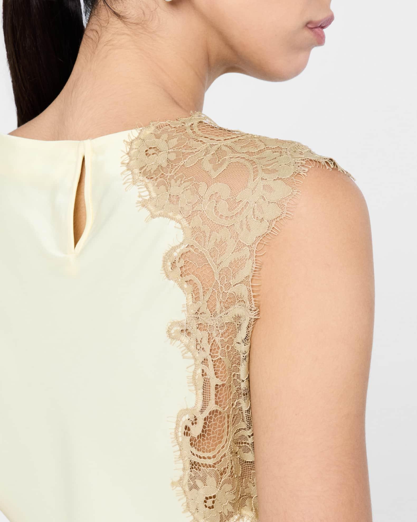 Alessia Satin and Lace Top Product Image