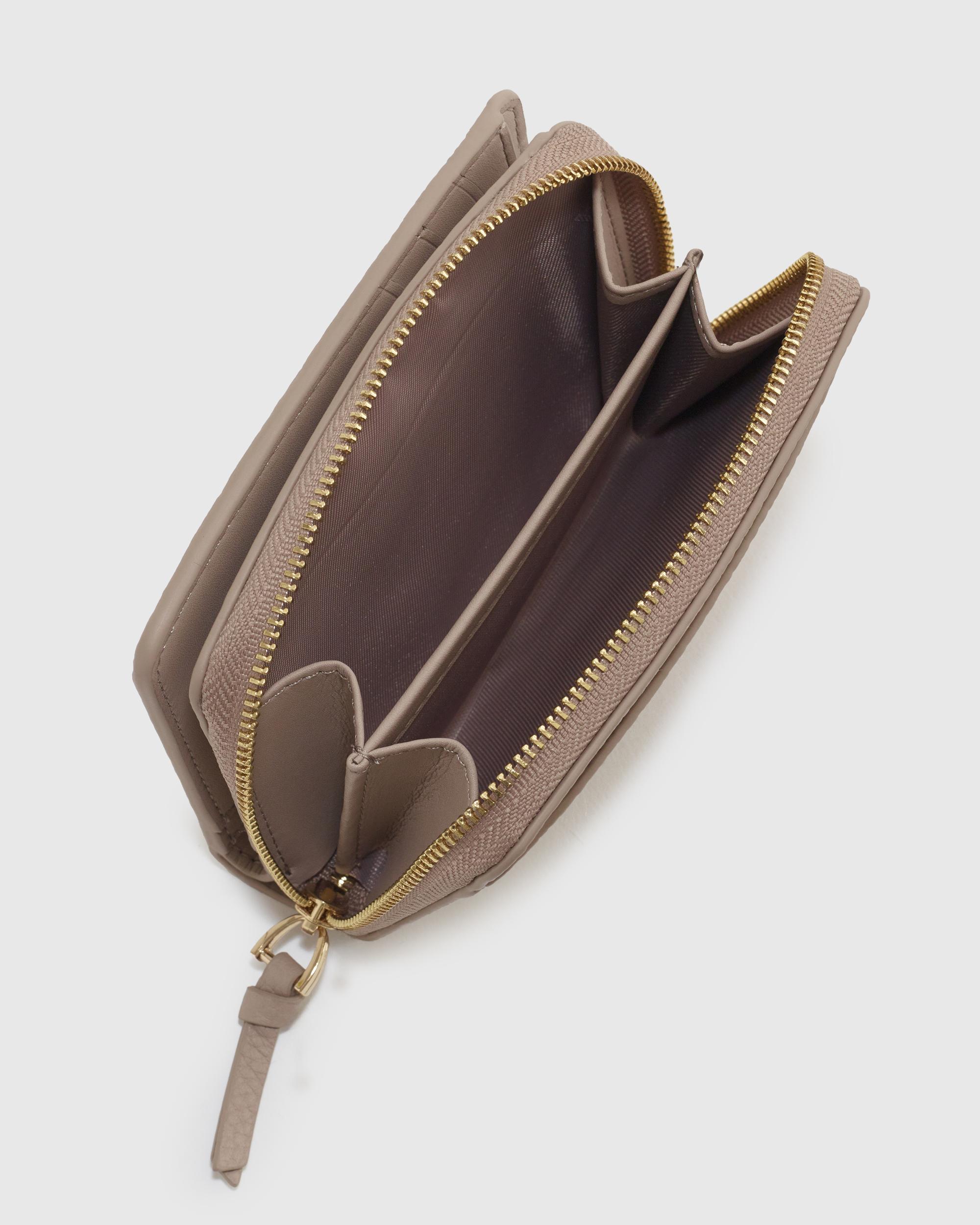 Quince | Women's Italian Pebbled Leather Compact Wallet Italian Leather Product Image