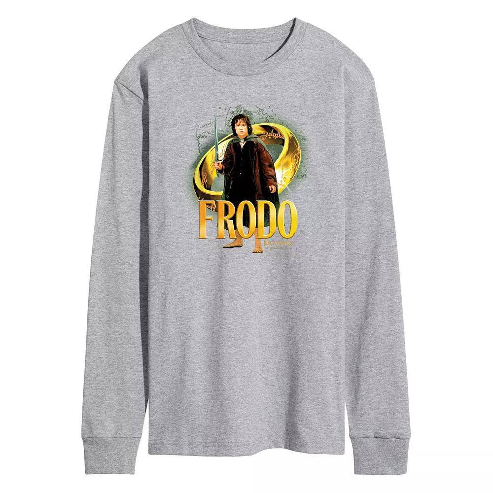 Men's Lord Of The Rings Frodo Baggins Ring Long Sleeve Graphic Tee,  Product Image