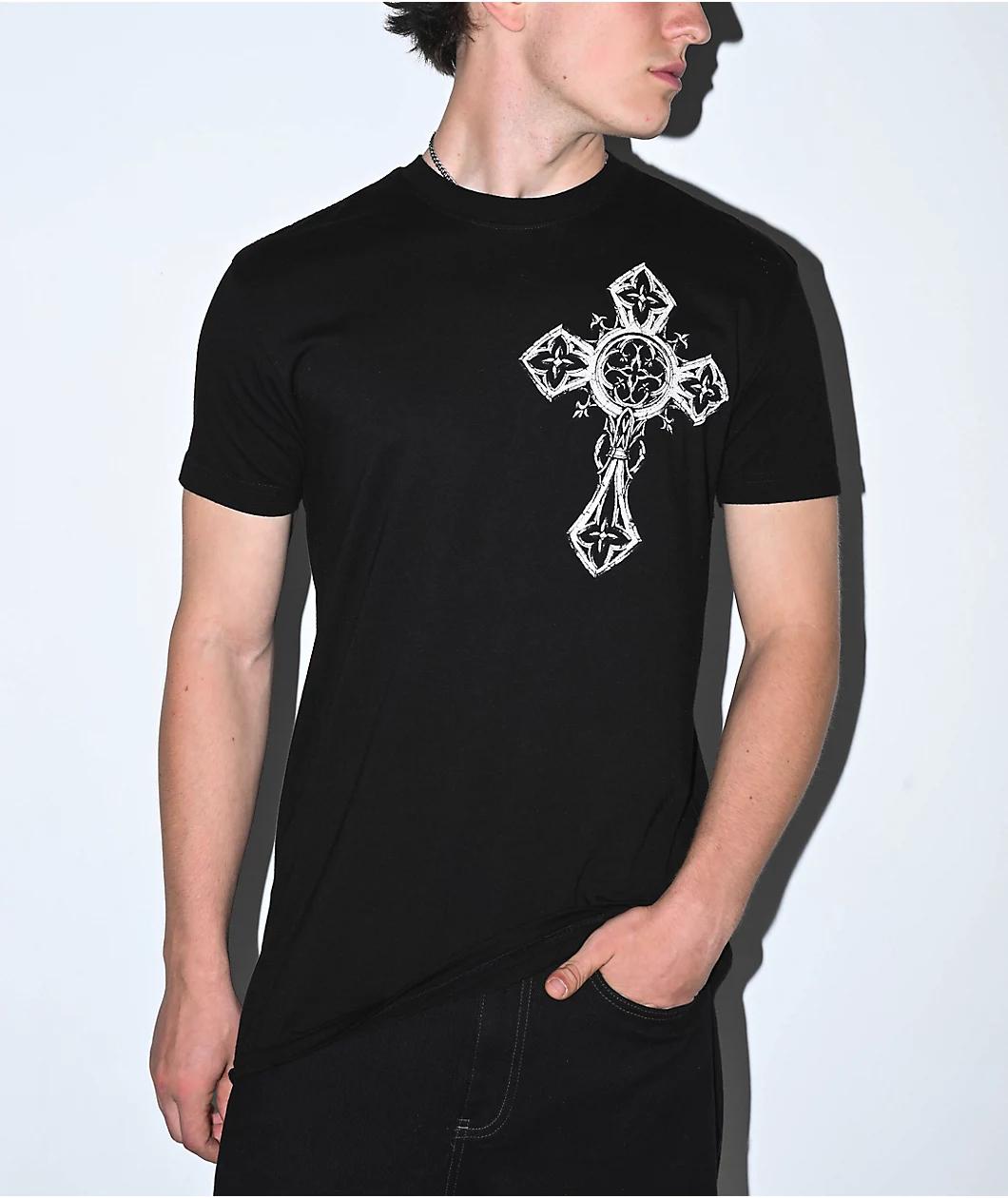 Affliction Spiker Reflective Black T-Shirt Product Image