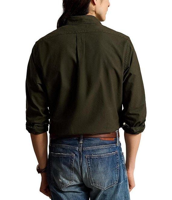 Polo Ralph Lauren Garment-Dye Oxford Classic Fit Long Sleeve Woven Shirt Product Image