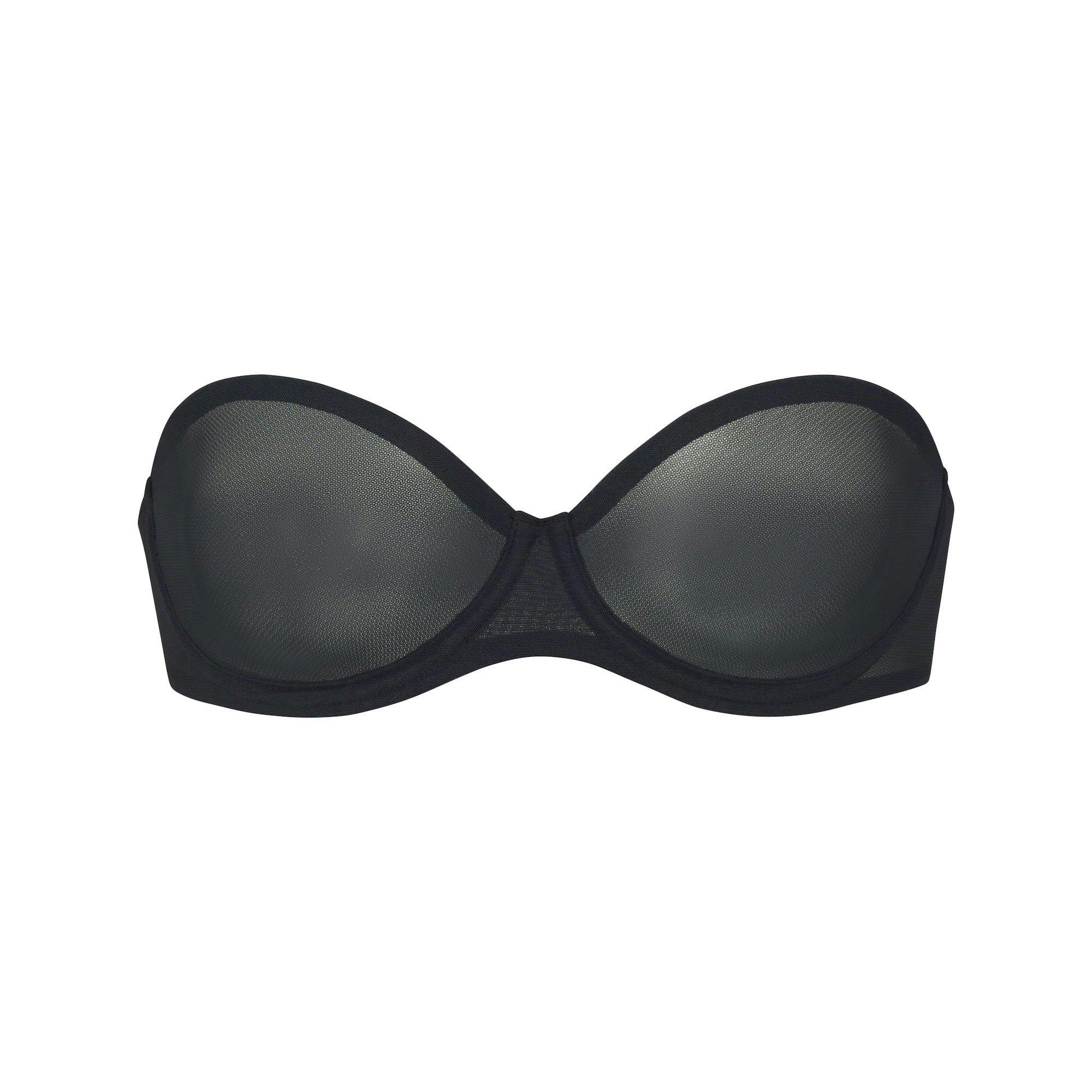 ULTRA FINE MESH STRAPLESS BRA | ONYX Product Image