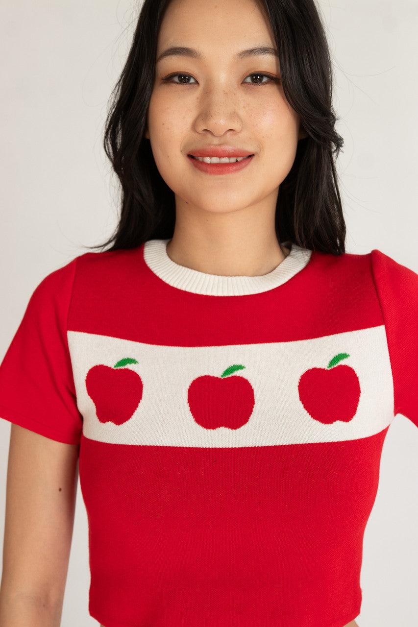 Apple Orchard Short Sleeve Sweater Product Image